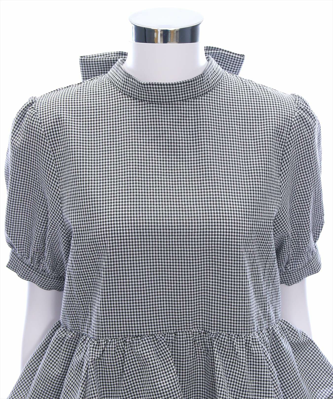 CLEAR BASIC≪WEB先行販売/SS新作≫2way無地&柄リボンペプラム CLEAR BASIC≪WEB先行販売/SS新作≫2way無地&柄リボンペプラム