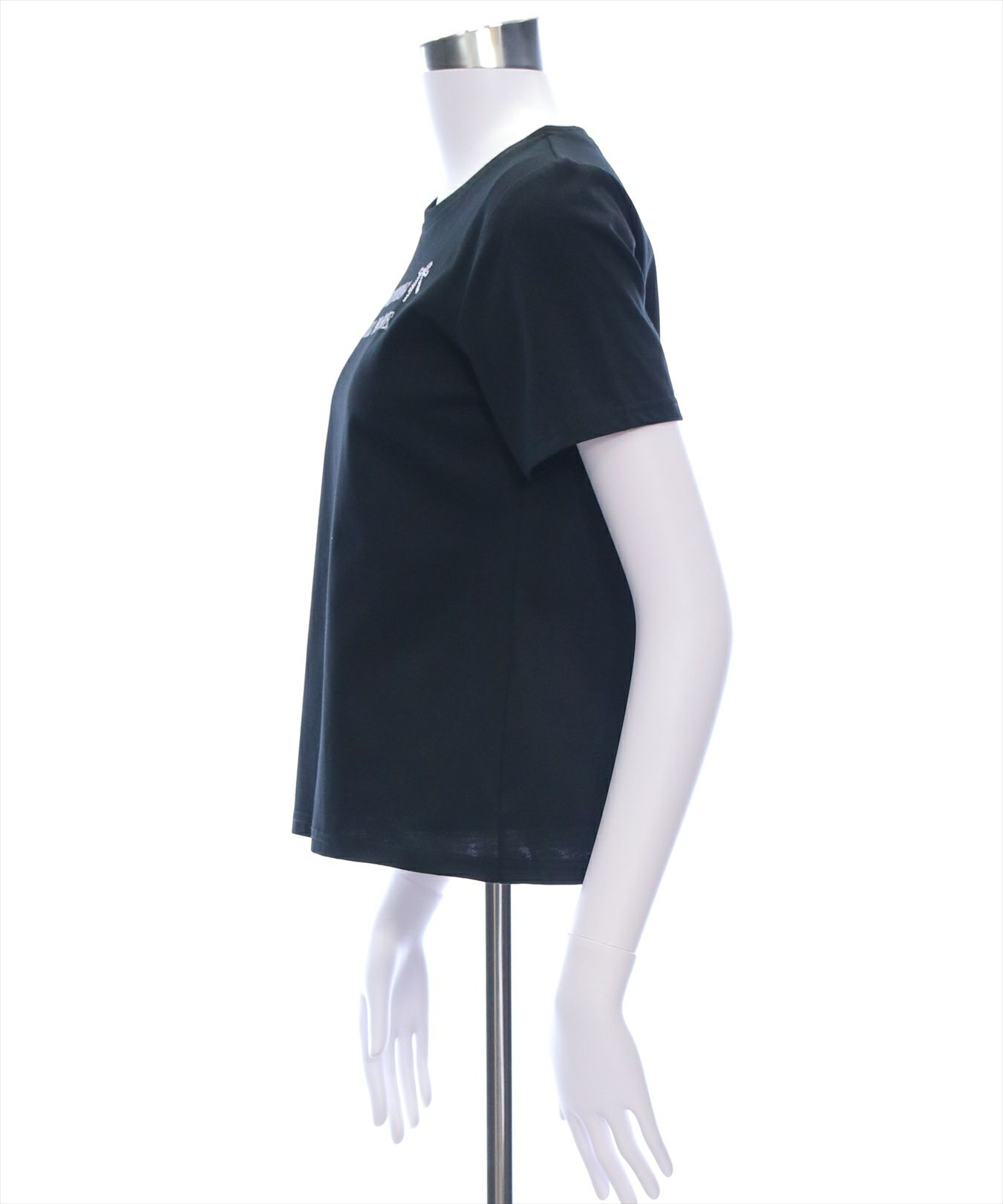 clear≪WEB先行販売/SS新作≫ラインストーンリボンロゴTシャツ