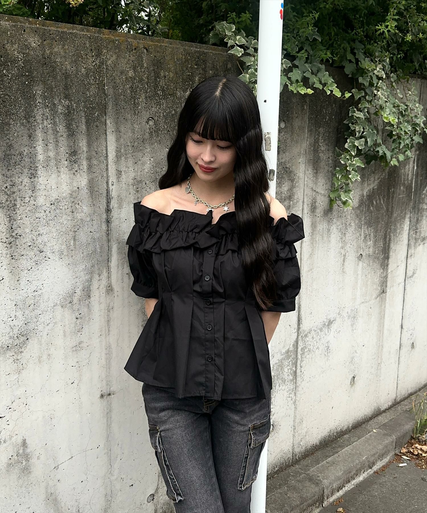 158㎝/ブラック着用