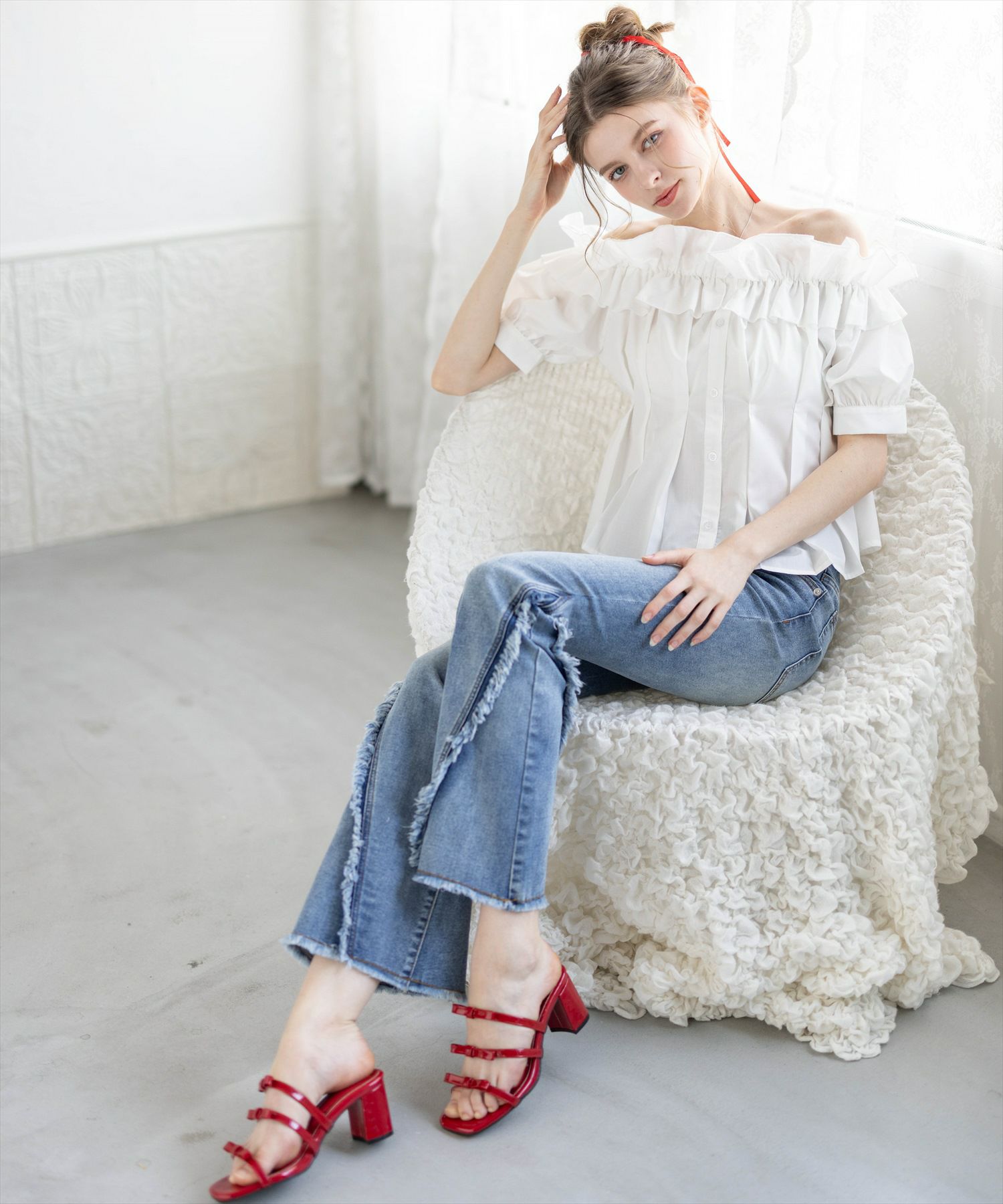 175cm/オフホワイト