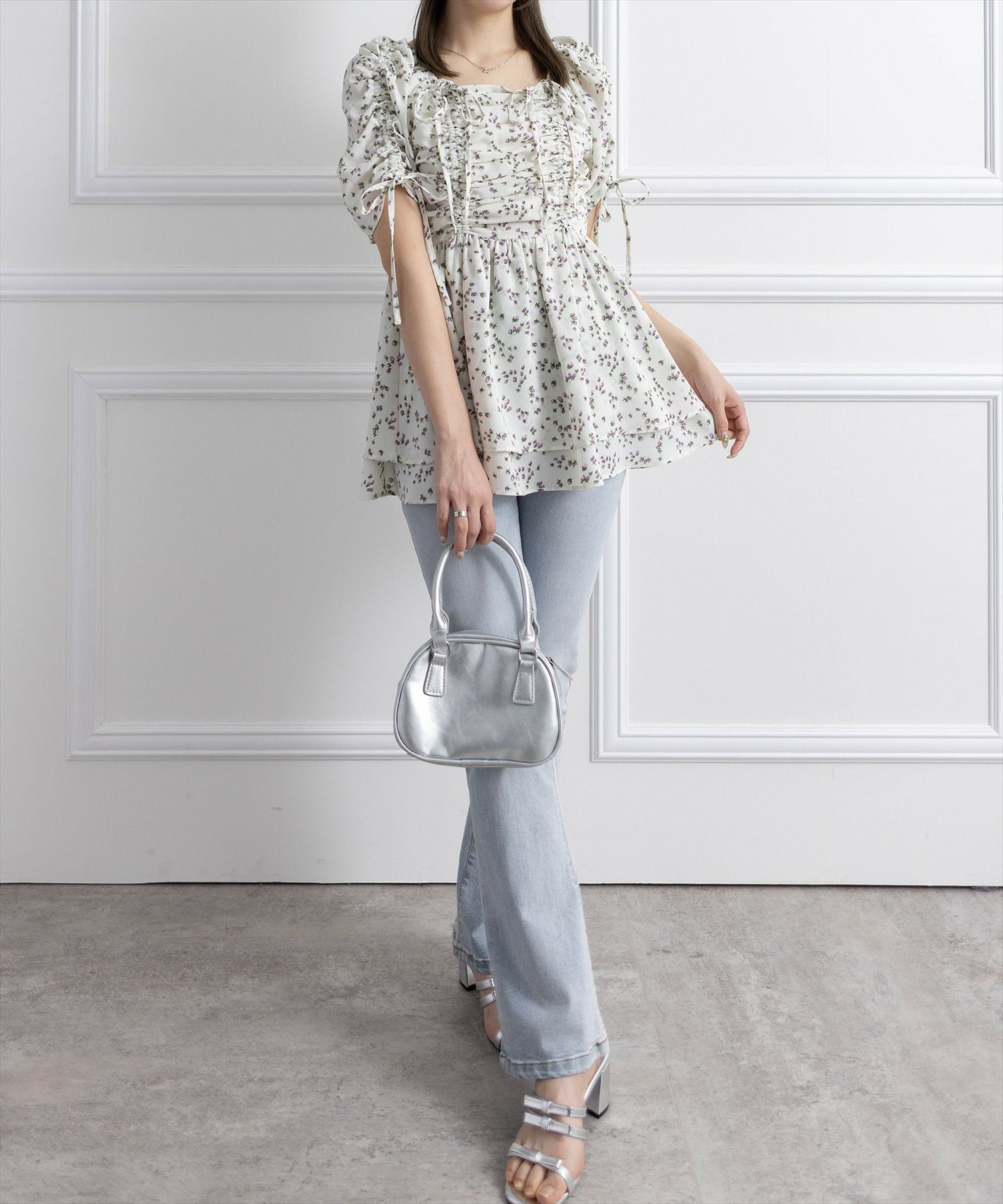 160㎝/ホワイトフラワー