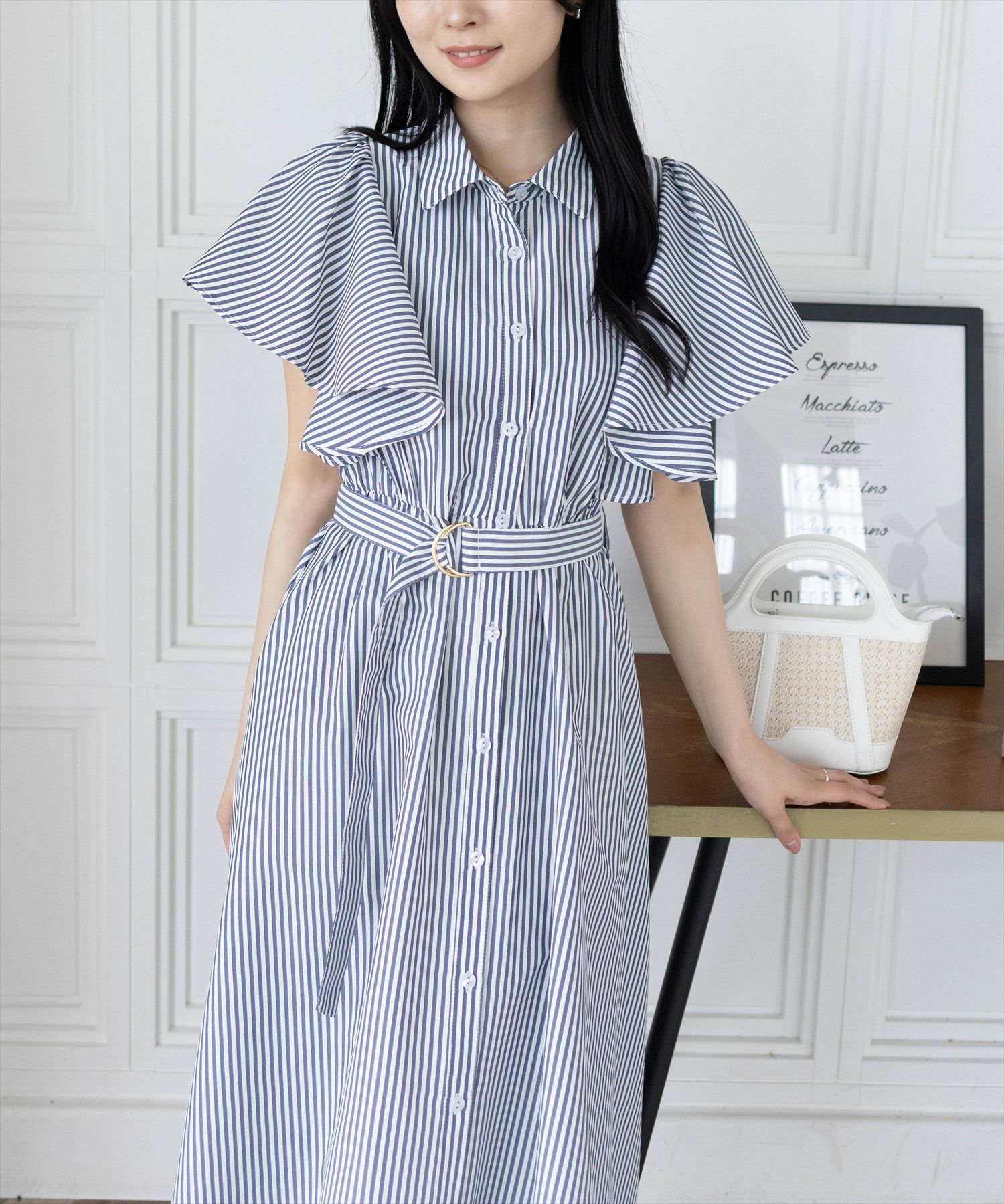 153cm/ブルーストライプ XS着用