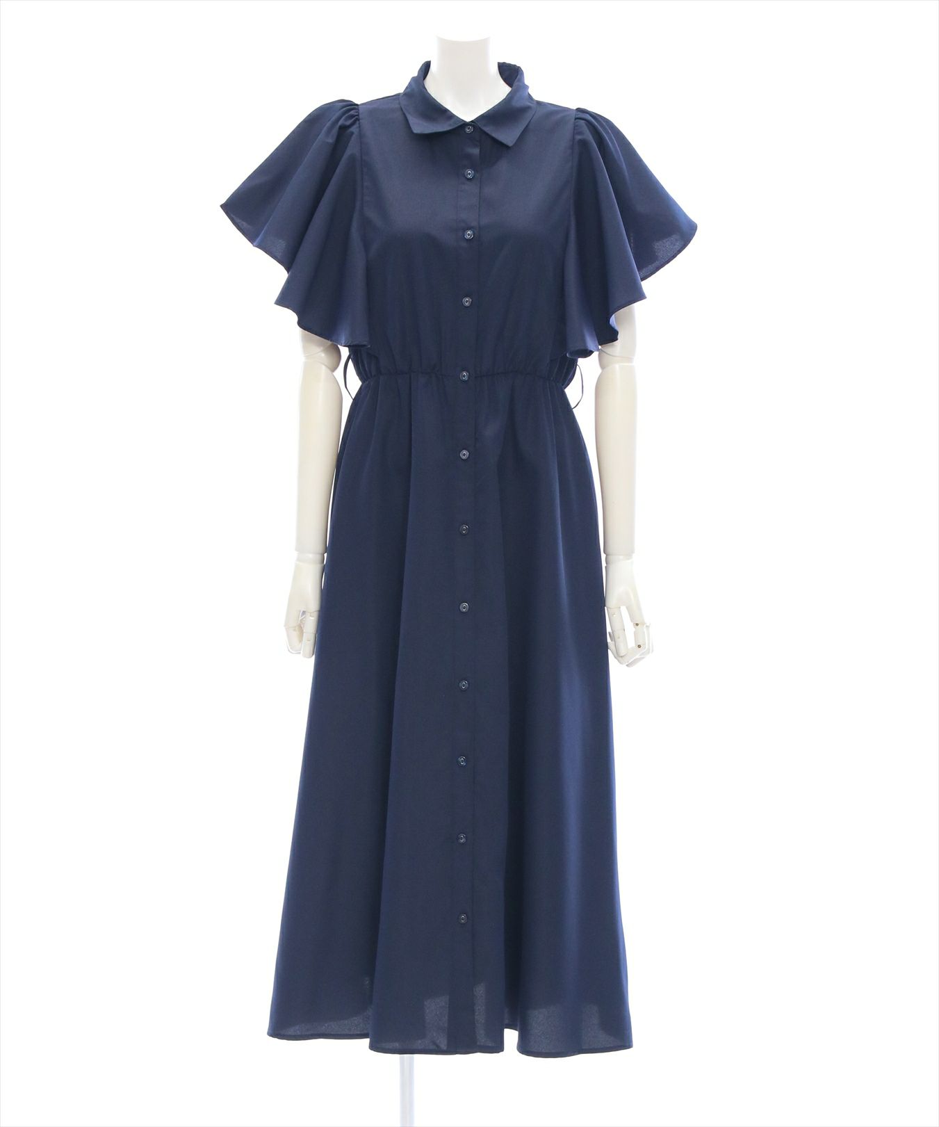 日本未入荷★Clvin★ベルトワンピ CLEAR BASIC≪新色追加≫ウエストベルトフリルスリーブ