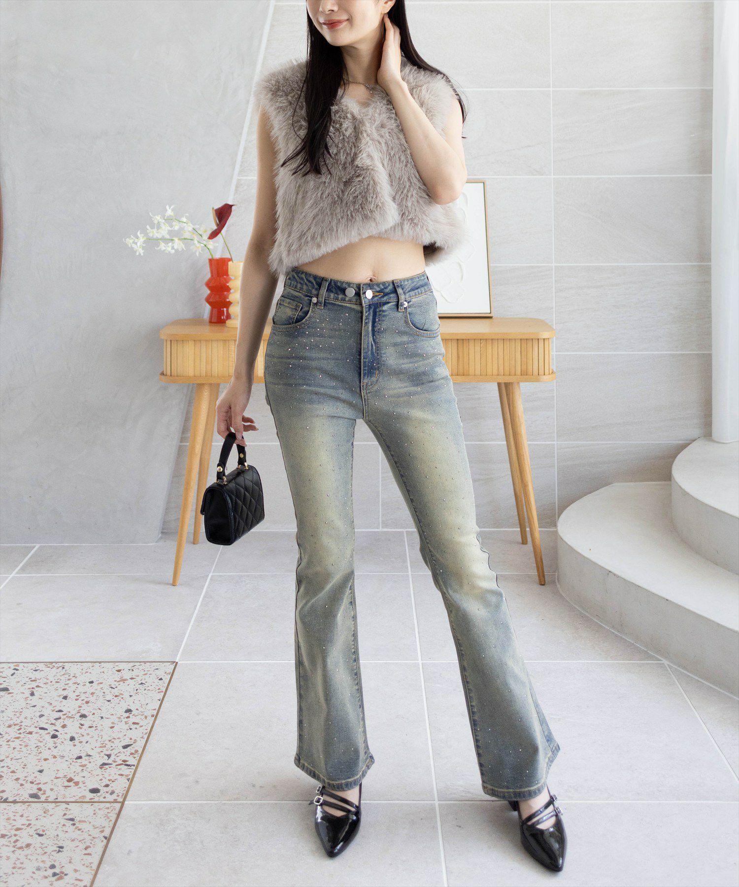 165cm/ブルー2 M着用