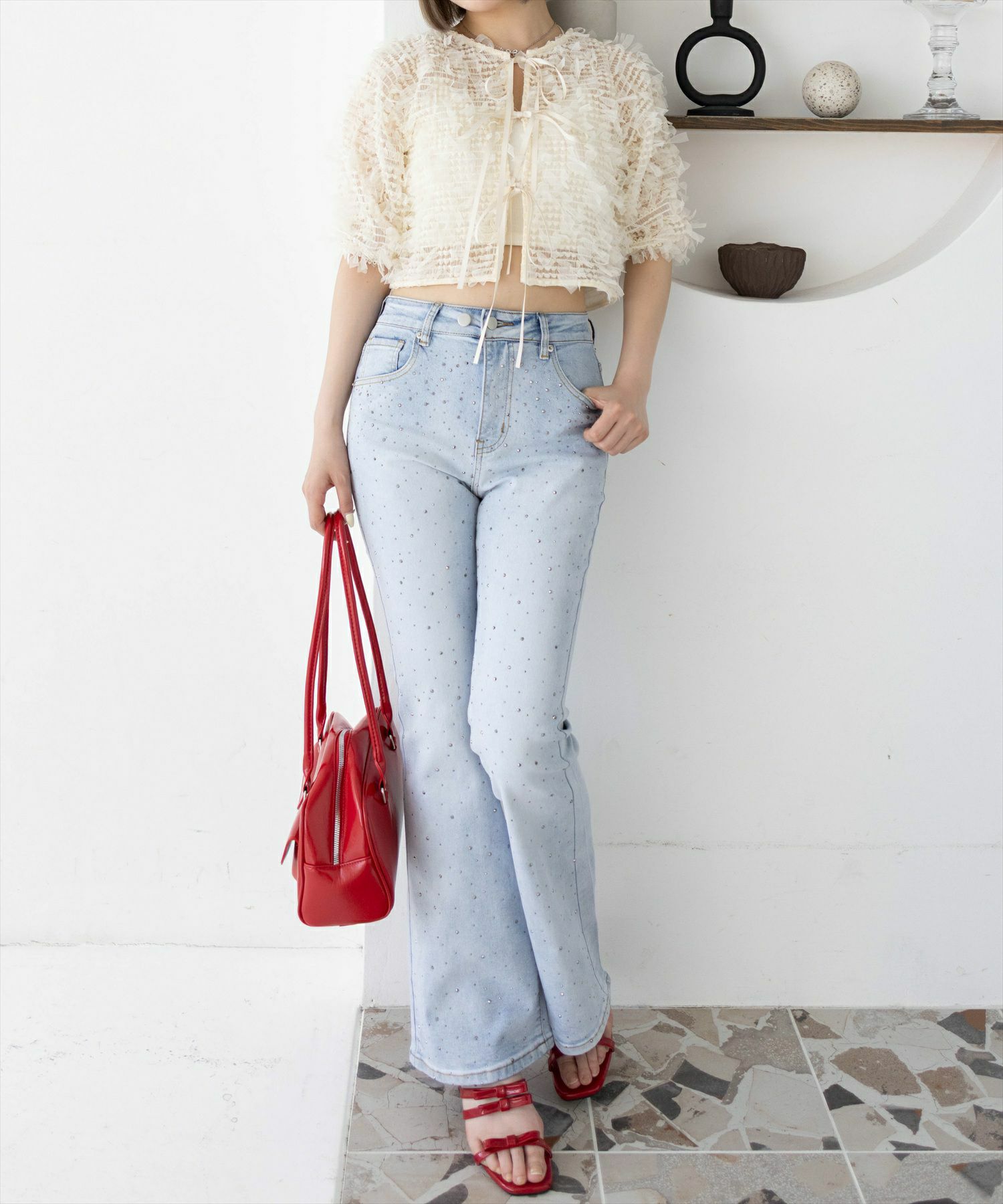 160㎝/ライトブルー S着用