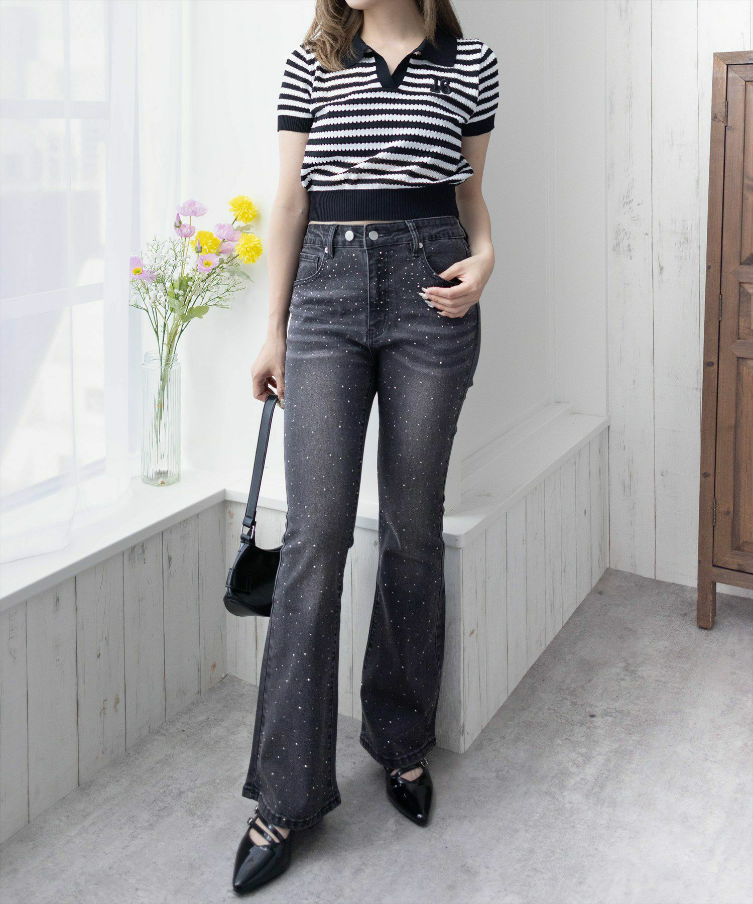 160cm/ブラック M着用