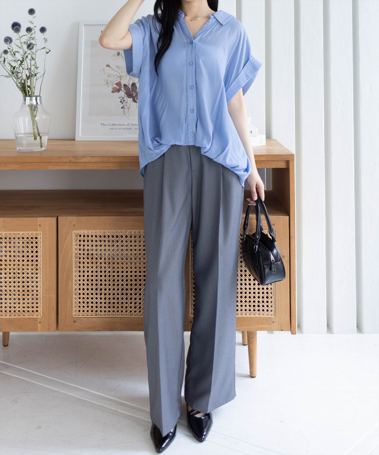 162cm/サックス着用