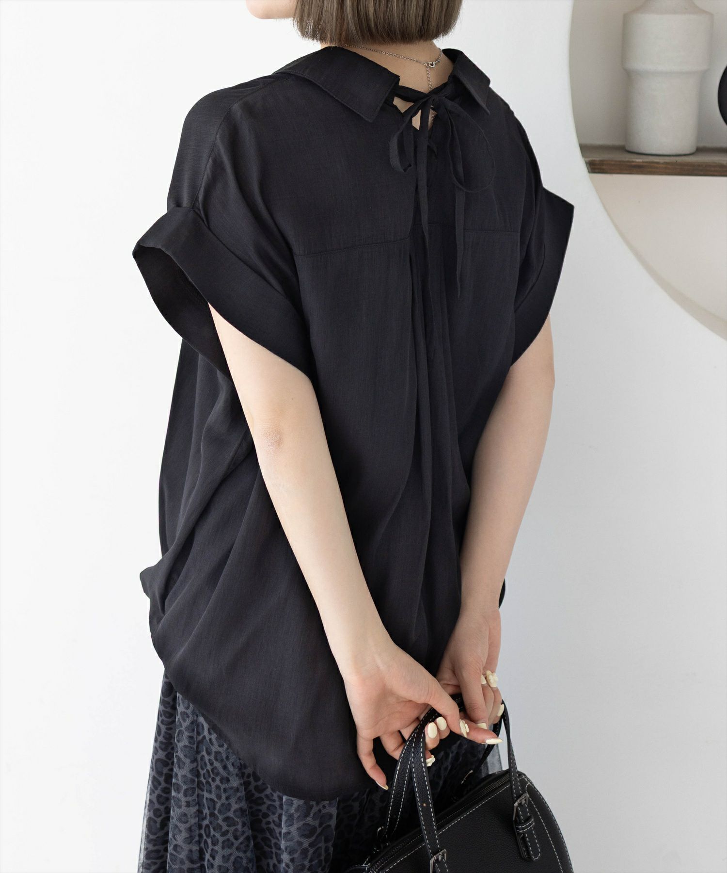 CLEAR BASIC≪WEB先行販売/SS新作≫バックスピンドル裾タック
