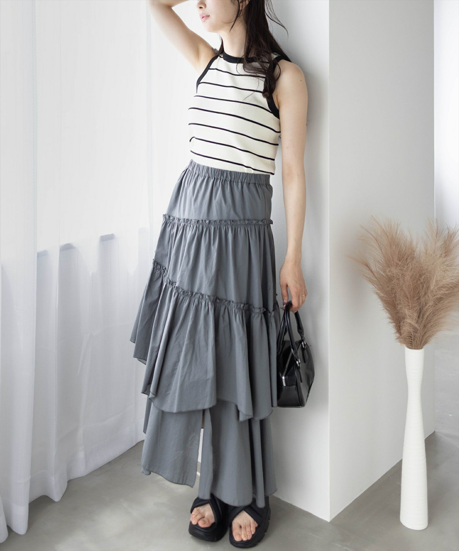 165㎝/アイボリー×ブラック