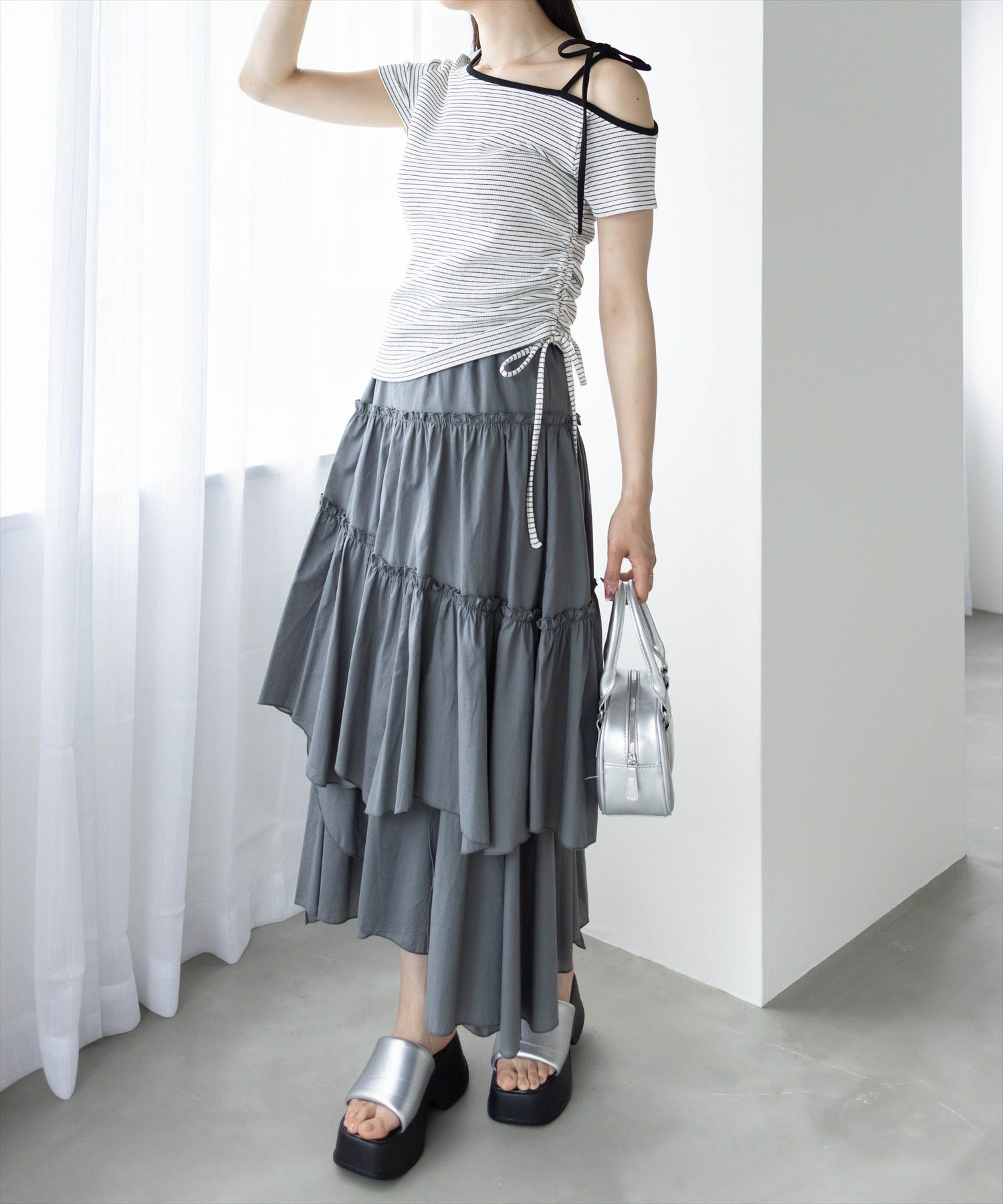 165cm/オフホワイト着用
