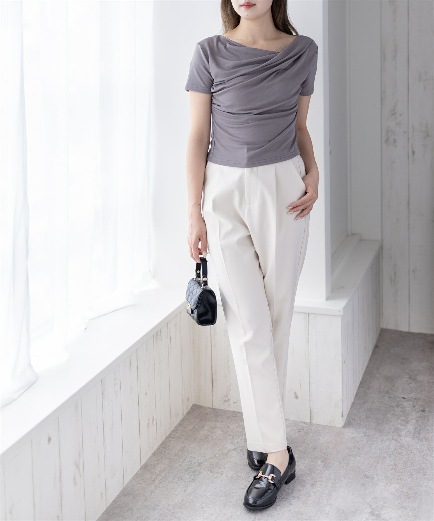 160cm/チャコールグレー