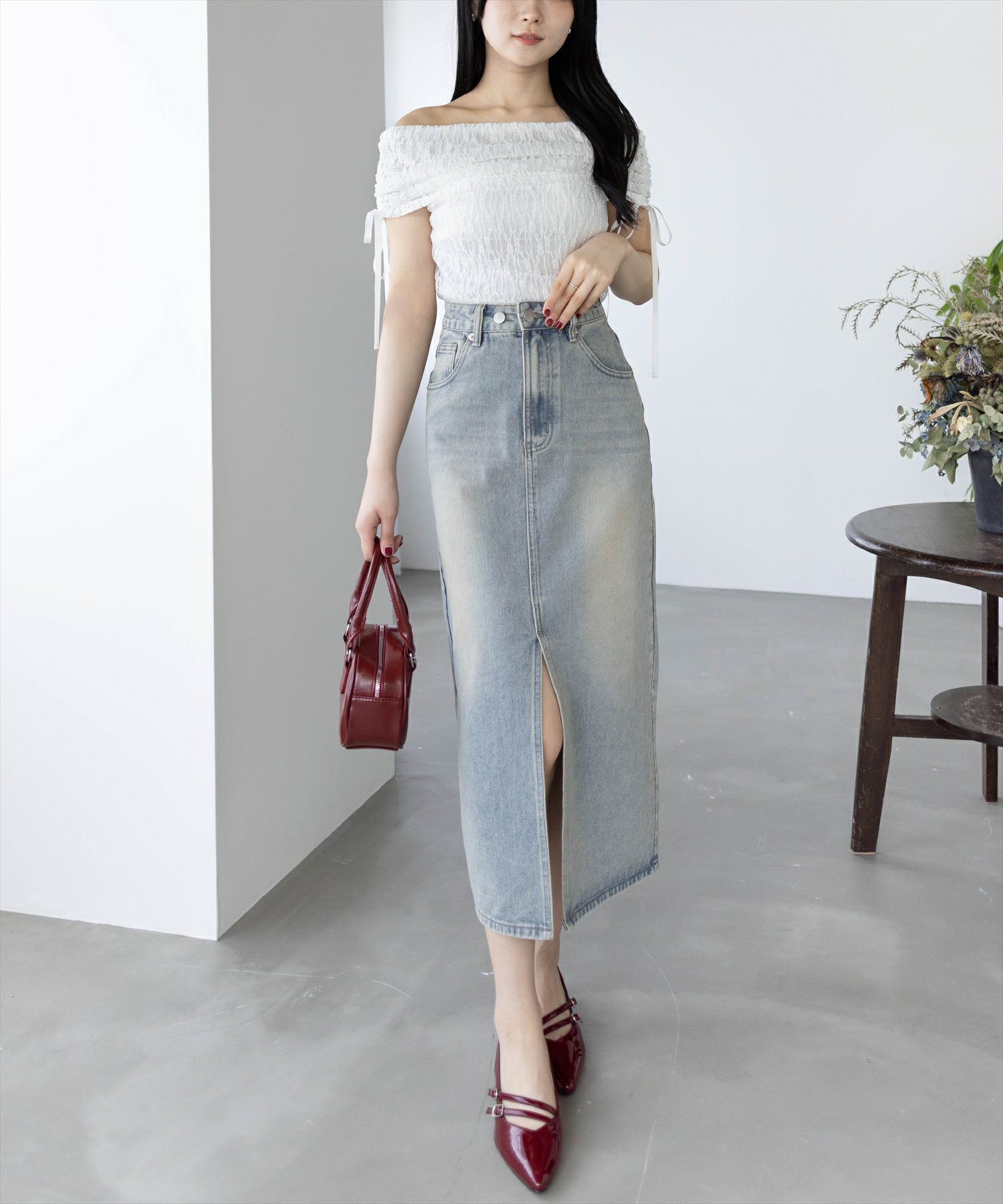 162cm/オフホワイト