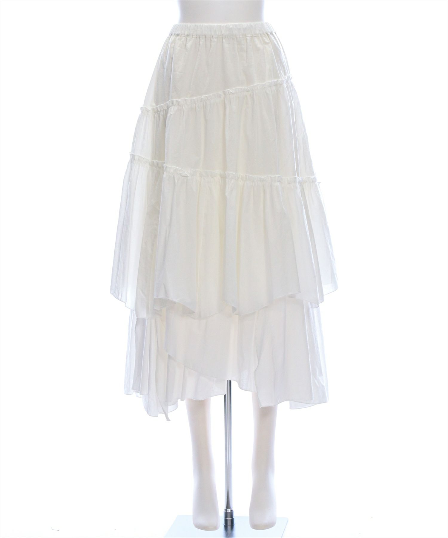CLEAR BASIC≪SS新作≫コットンティアードフリルスカート[CL9297
