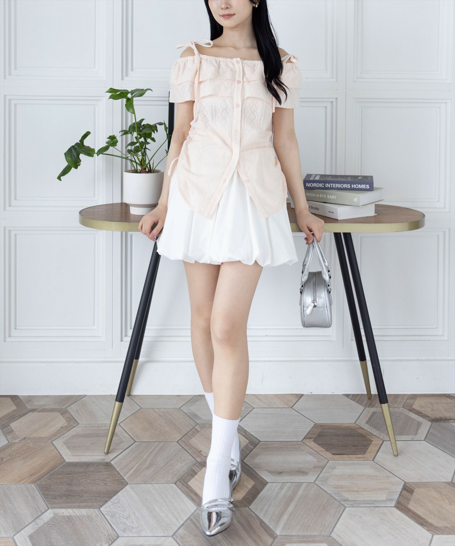 162cm/ピンク着用