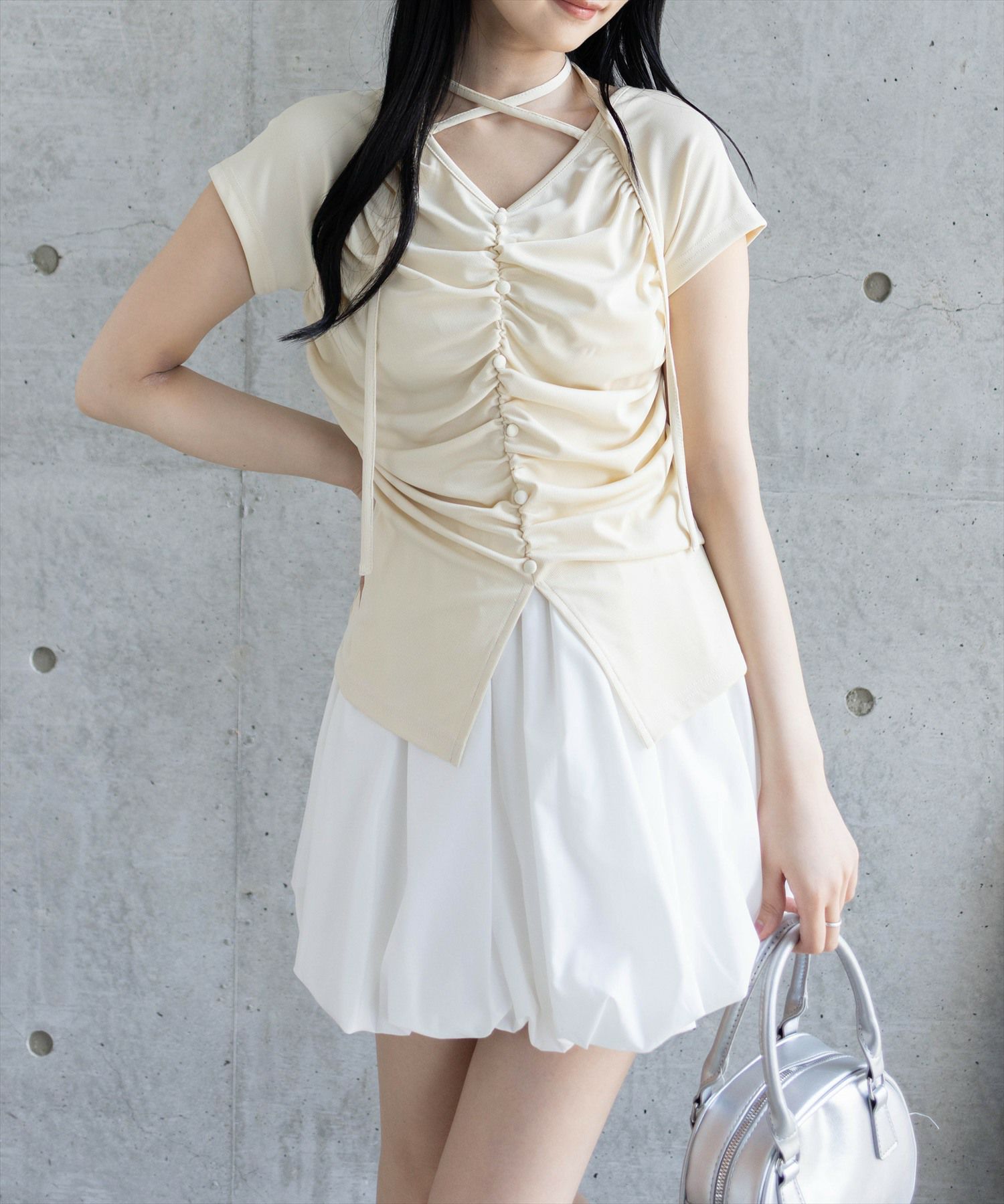 162cm/オフホワイト