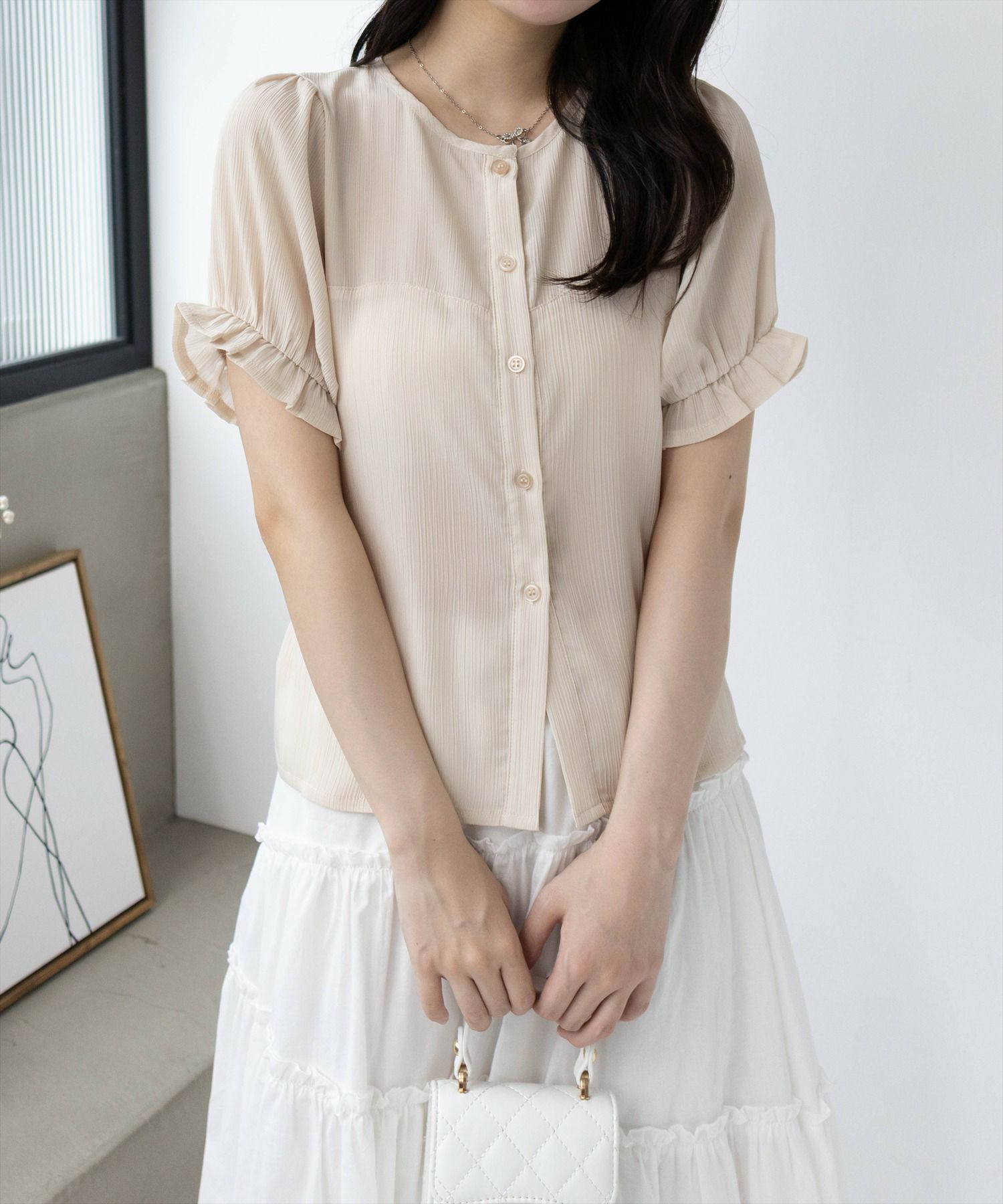 clear≪再入荷≫ワンショル半袖ニット[CL8488] | レディース