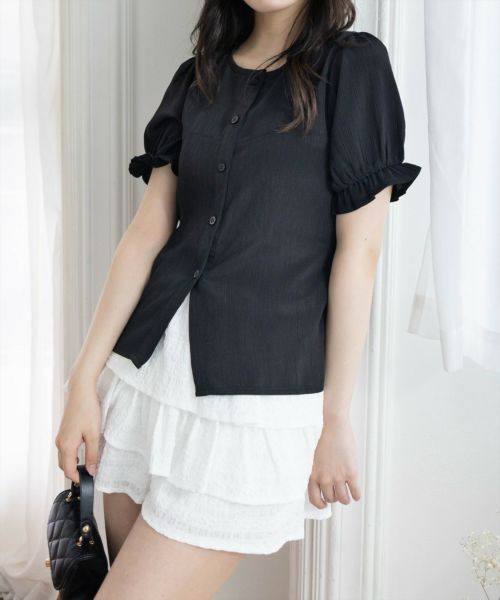 meltthelady フロントボタンクロップドブラウス アウターor靴と同梱で50%OFF】 melt the lady メルトザレディ