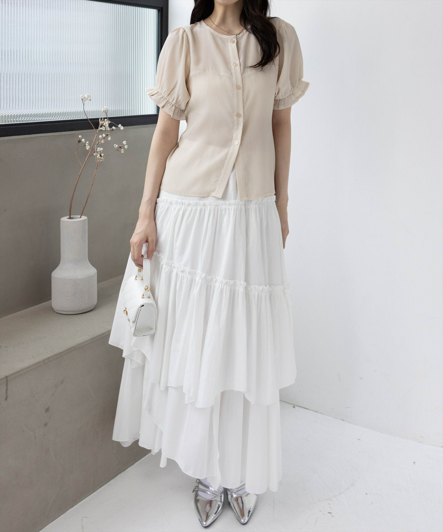 153cm/ベージュ