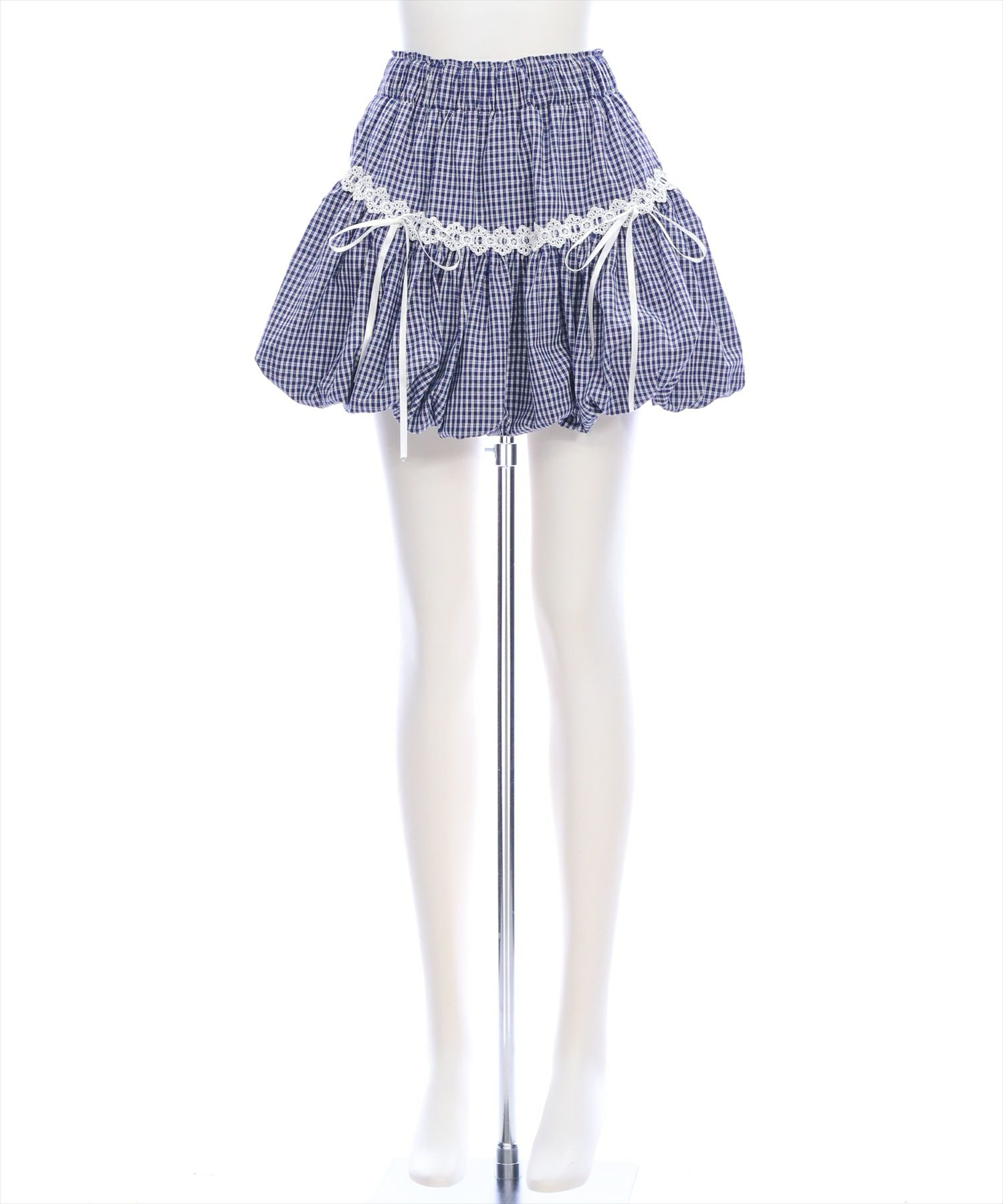 clear≪SS新作≫チェック柄バルーンミニスカート[CL9345