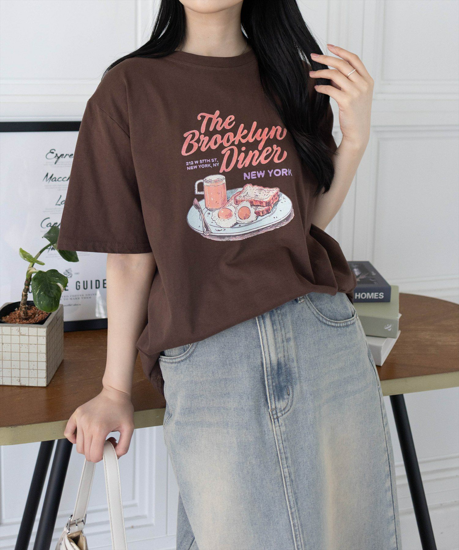clear≪SS新作≫グラフィックプリントTシャツ[CL9378