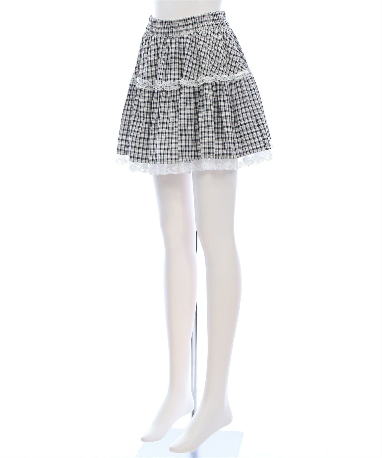 入手困難✨ ドルチェアンドガッバーナ ミニスカート ロゴプレート ホワイト レースフレアミニスカート インナーパンツ付き スカパン[品番