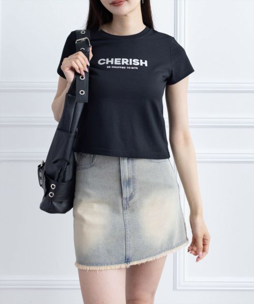tシャツ 「A NEW LOOK FOR NEW DAY」ラメプリントTシャツ レディース A NEW LOOK FOR NEW DAY】ラメプリントTシャツ(トップス)｜CAST