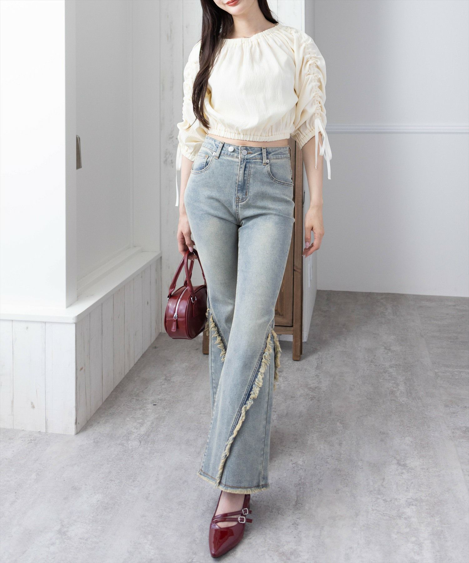 165cm/アイボリー