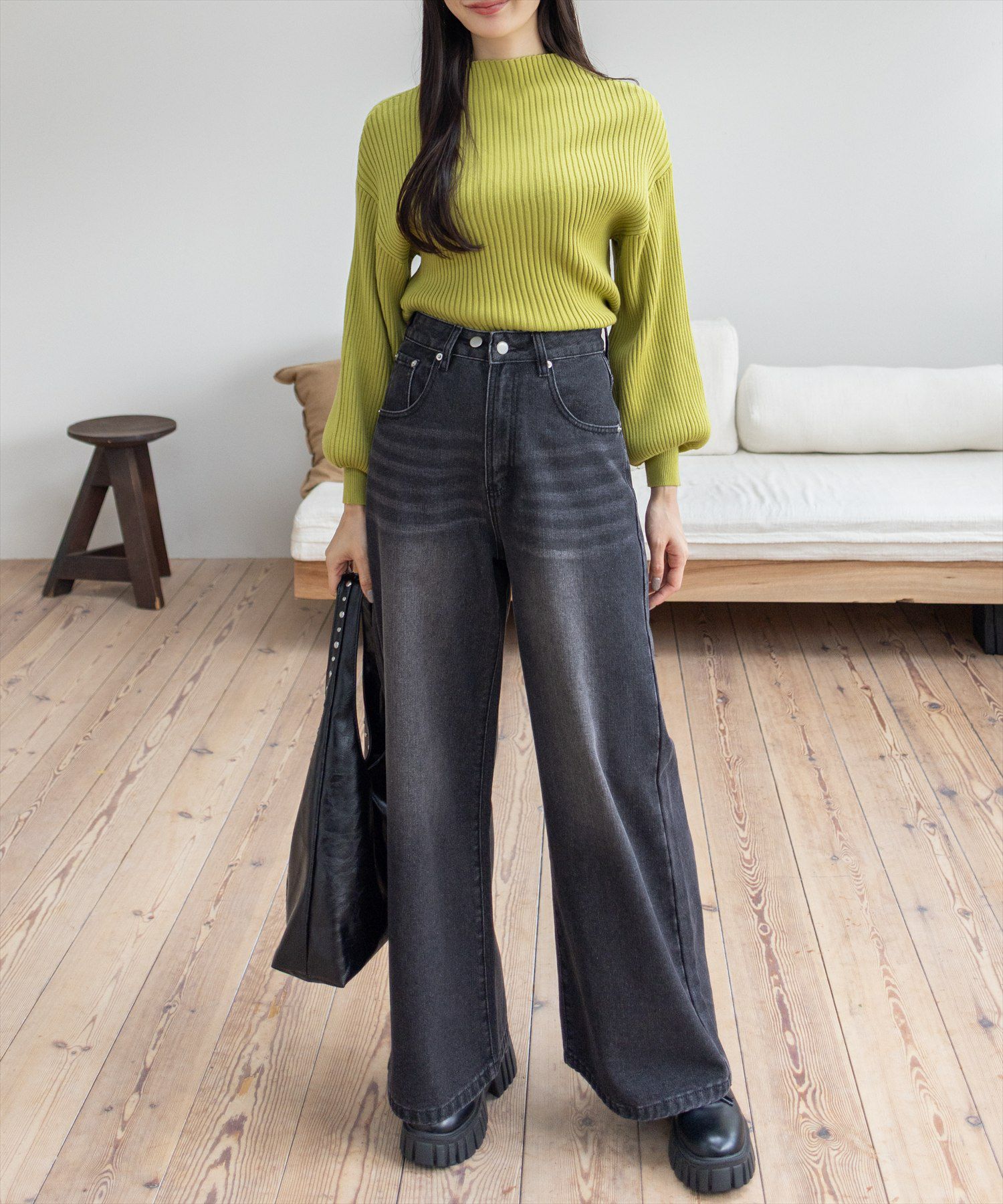 165㎝/ブラック M着用