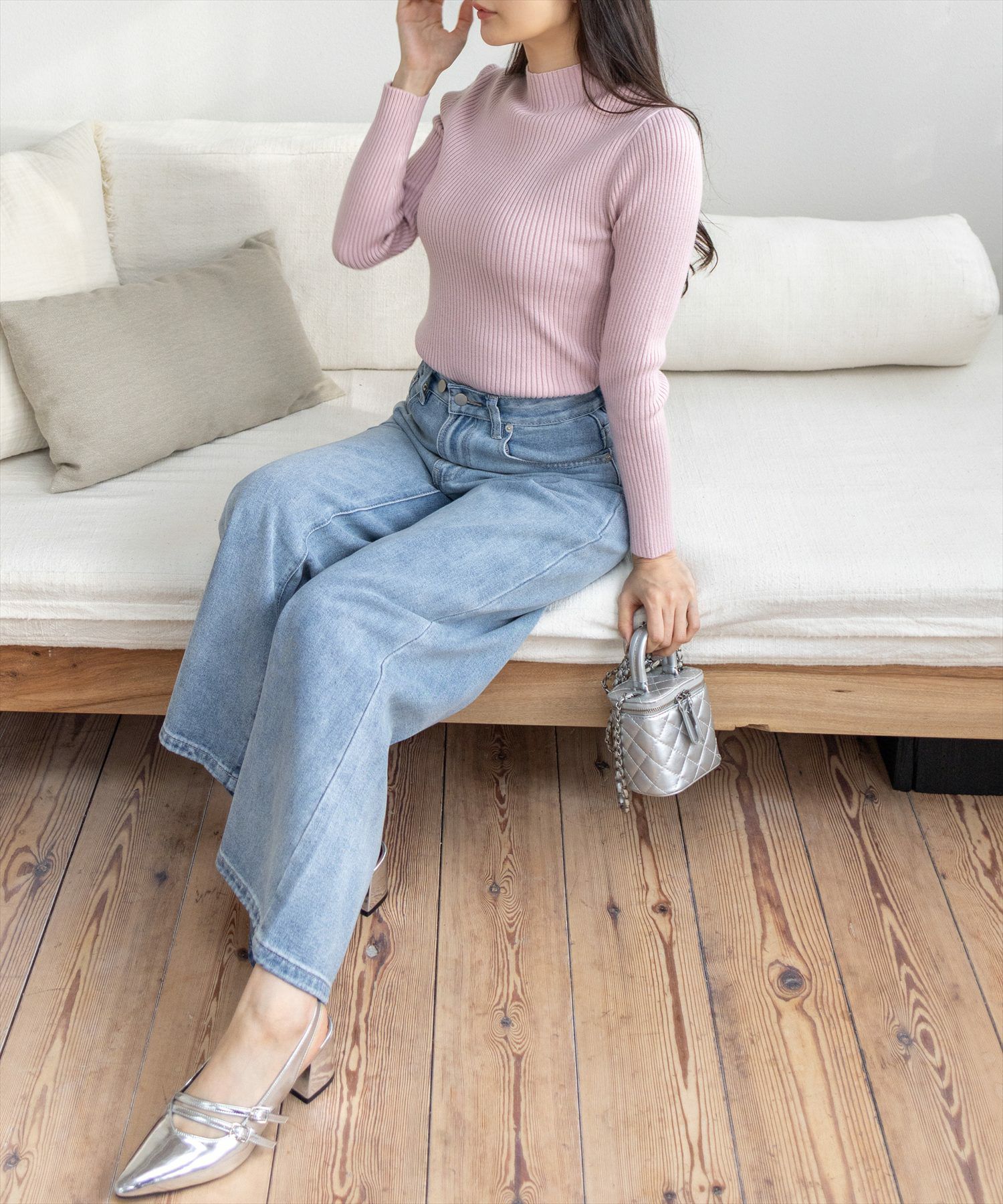 165㎝/ブルー M着用