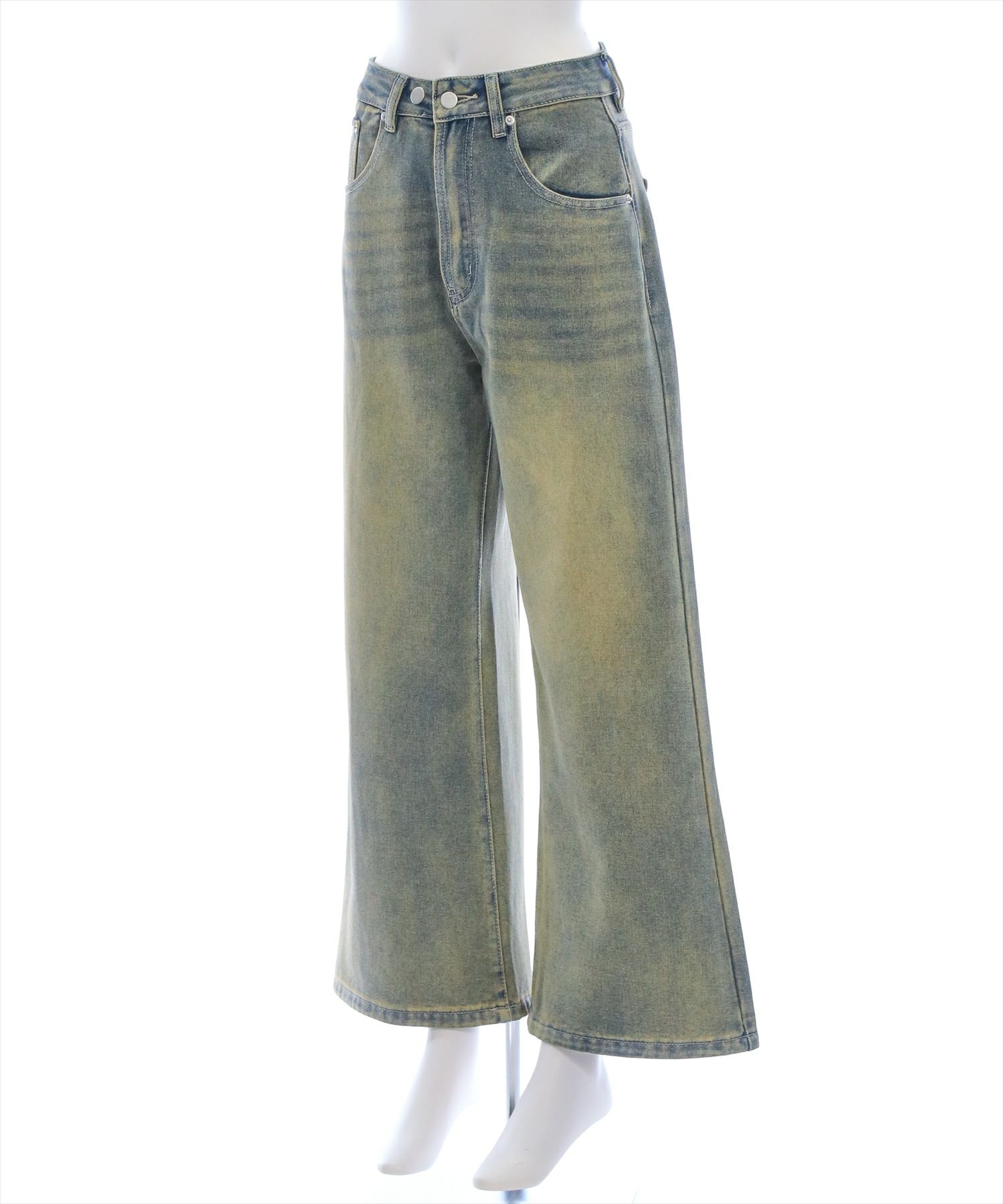 clear≪WEB先行販売/SS新作≫ワイドデニムパンツ[CL9399