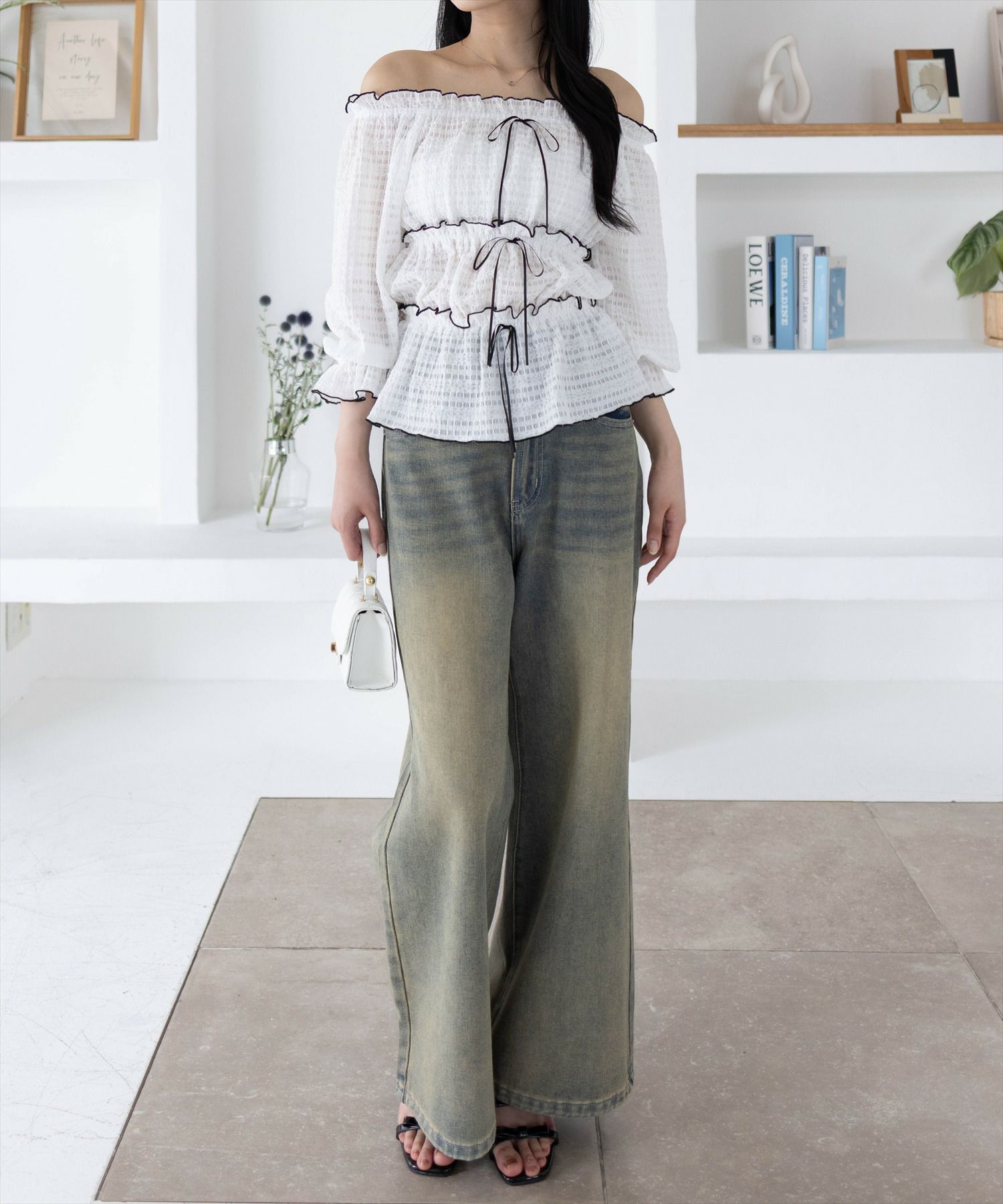 162cm/オフホワイト