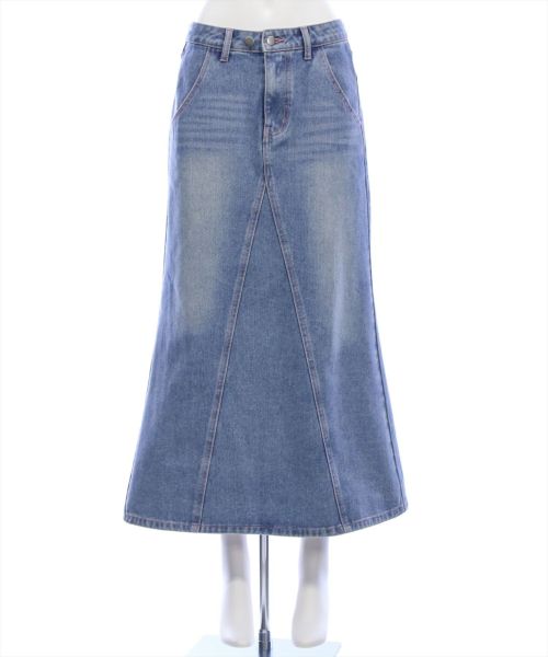 ヴィンテージChloé デニムブルー Aラインスカート Chloe ヴィンテージ デニム スカート - メルカリ