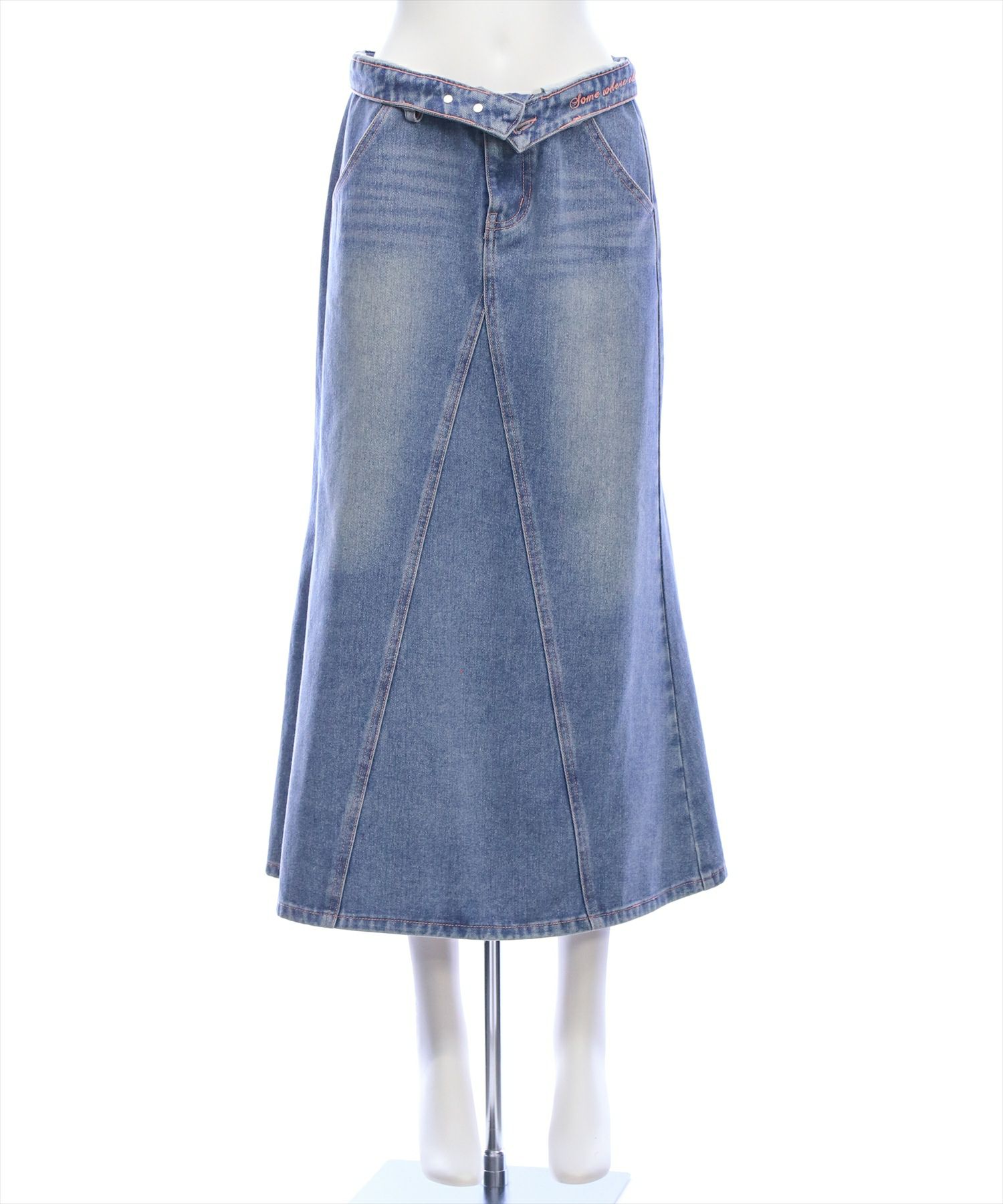 d.i.a スカート clear≪SS新作≫レイヤード風デニムプリーツミニスカート[CL8912