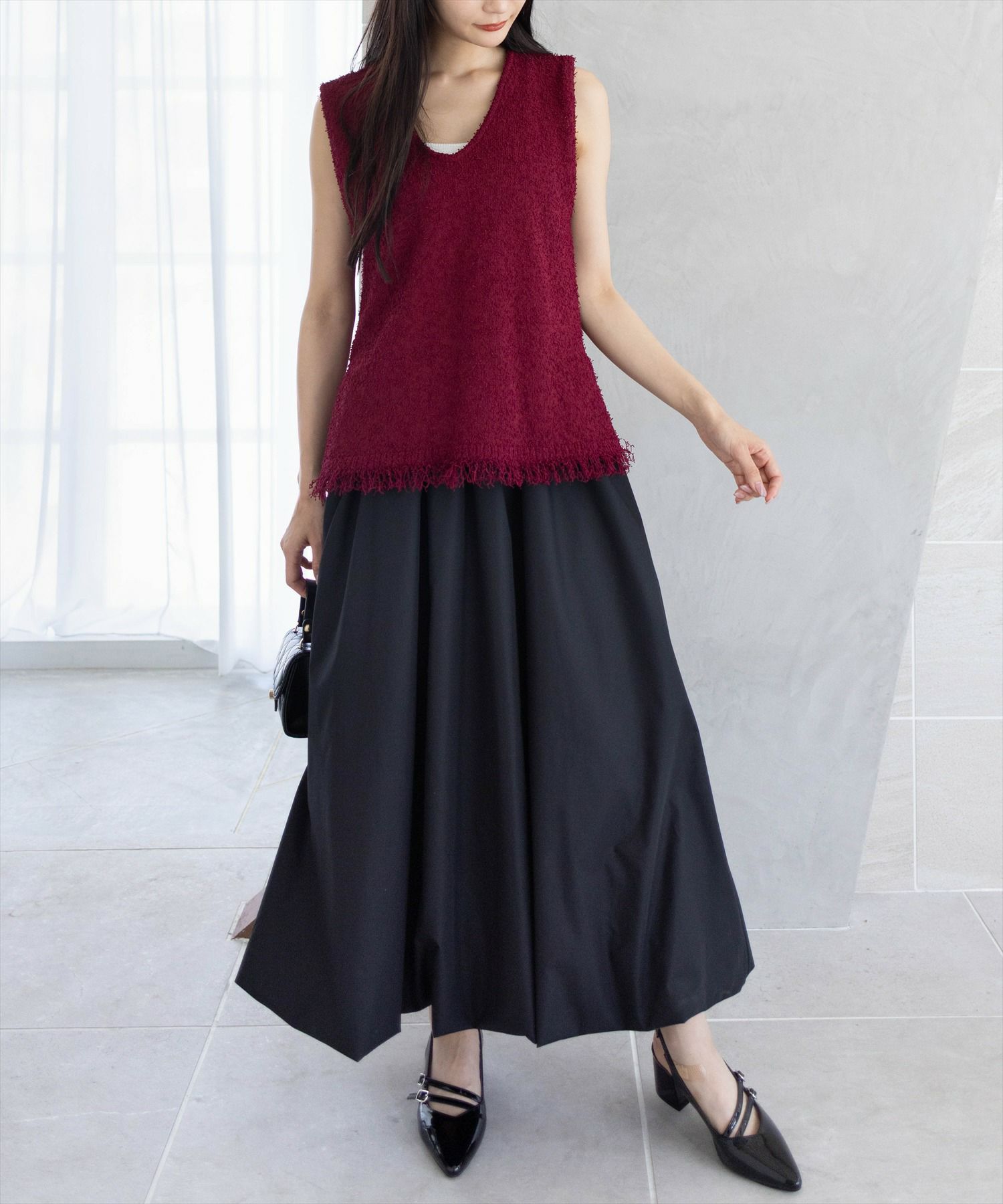 165㎝/ワインレッド