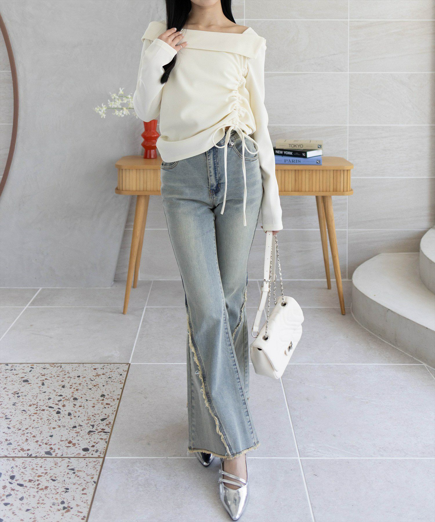 162cm/アイボリー