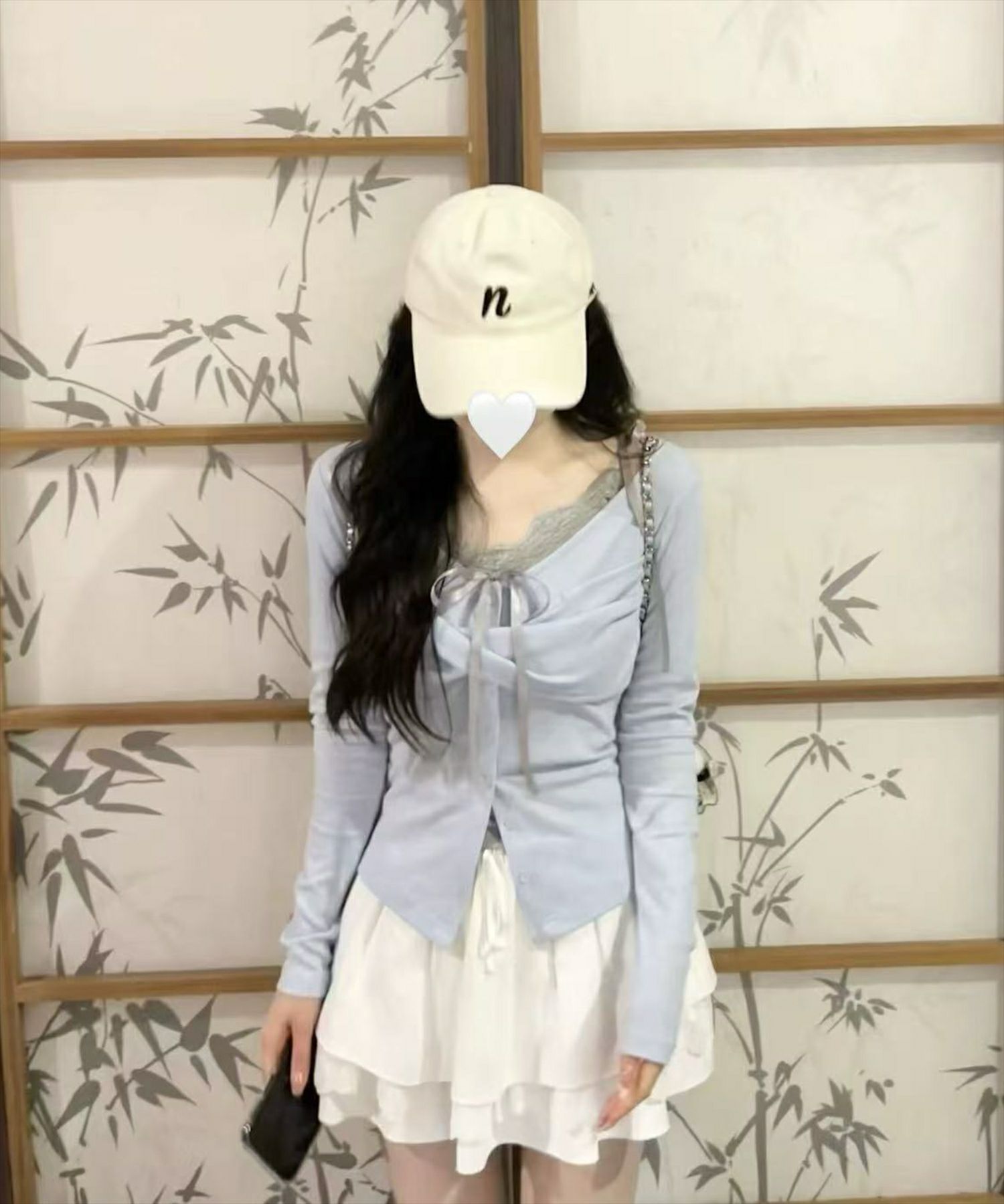【新品】ともさかりえ　my weakness カップ付長袖トップス STAY MOTION≪AW新作≫フロントクロス長袖カットソートップス