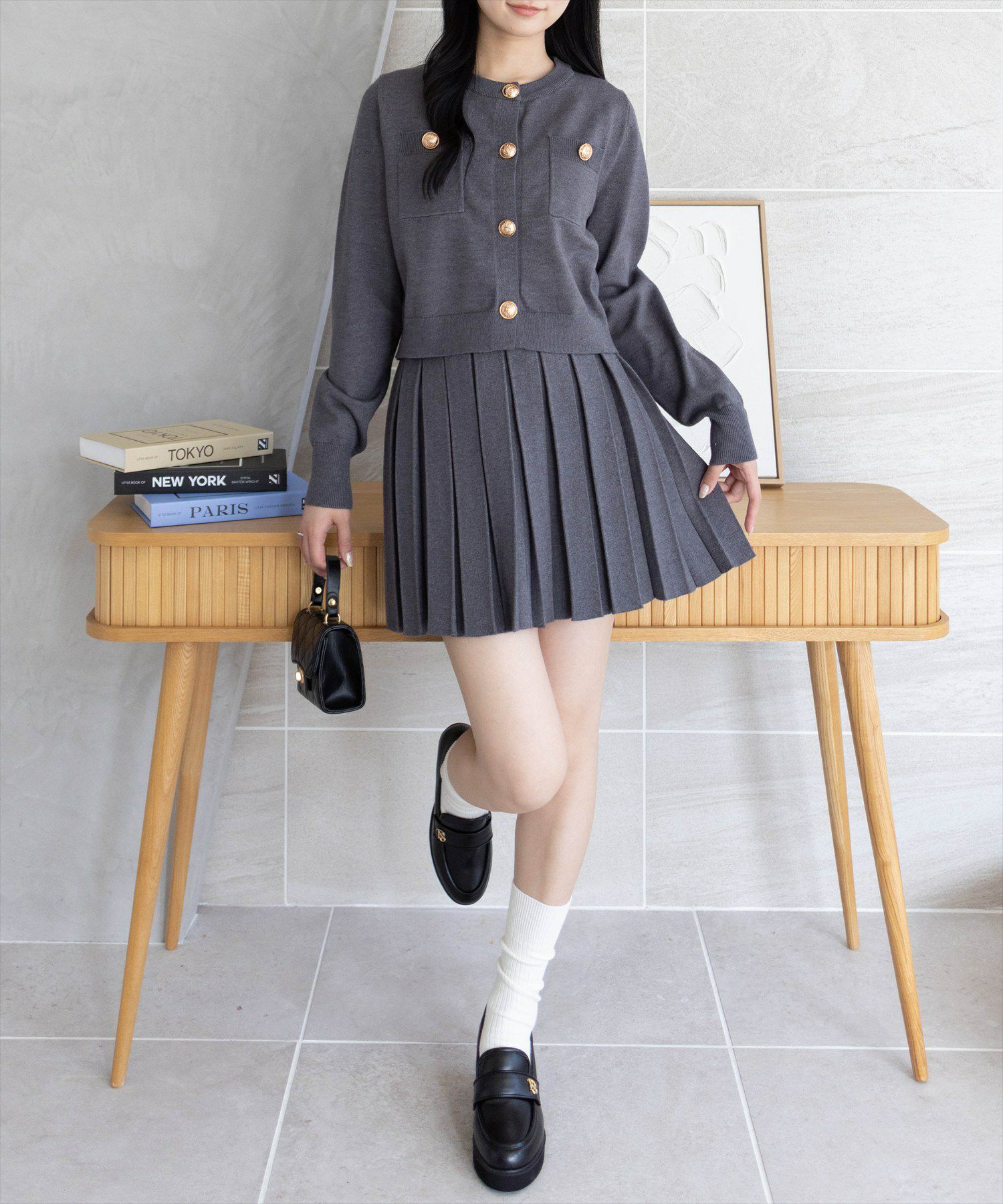 162cm/杢チャコールグレー