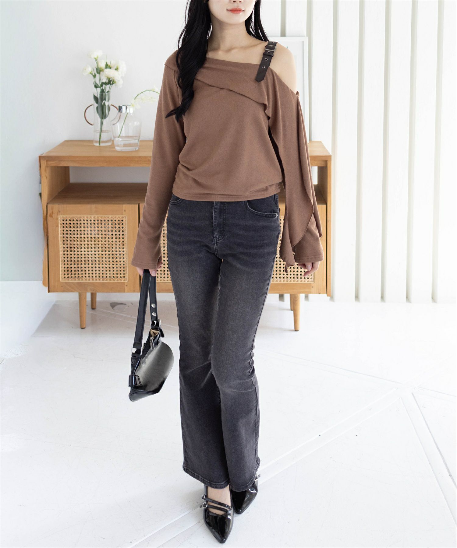 162cm/ブラウン