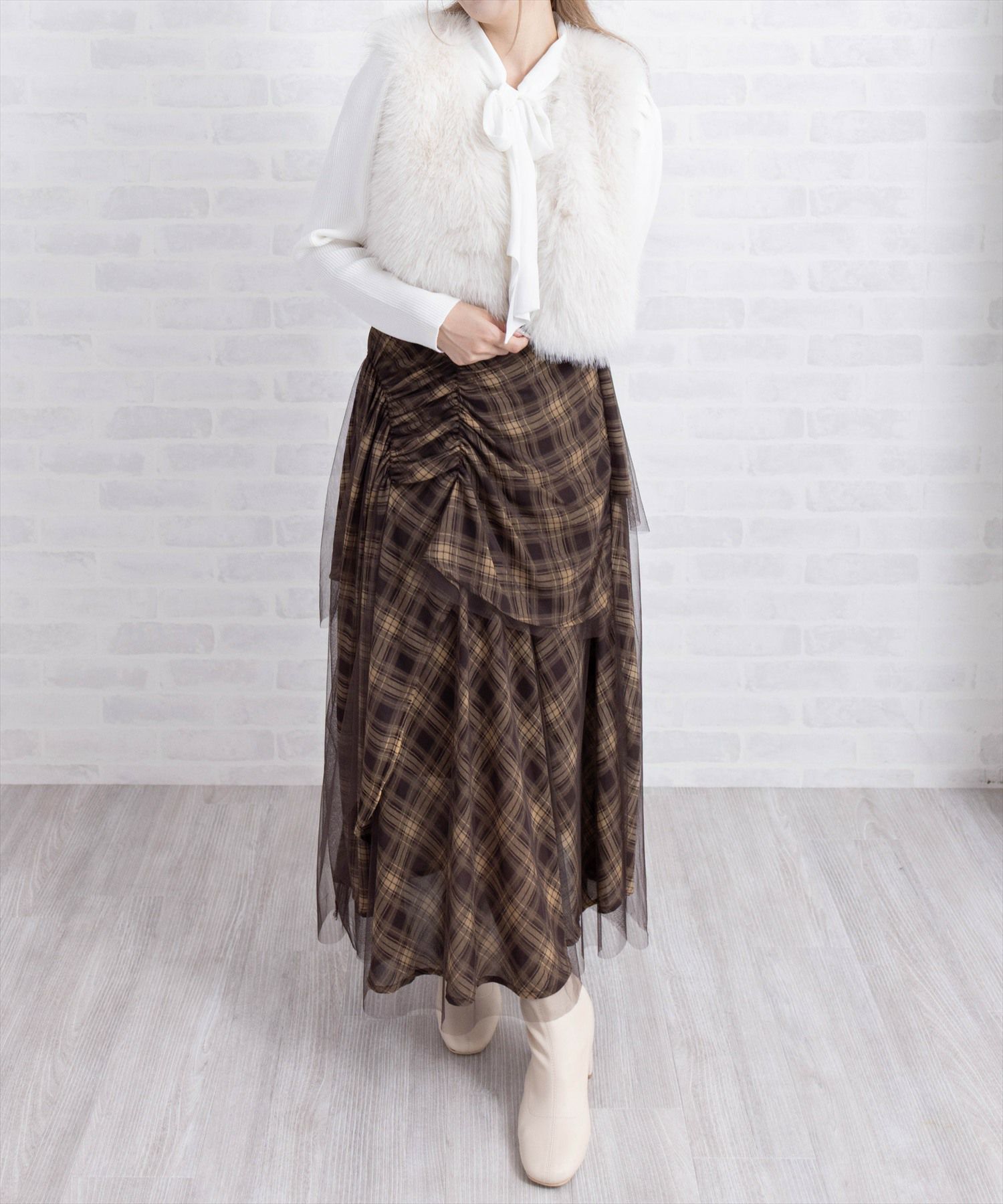 160cm/アイボリー