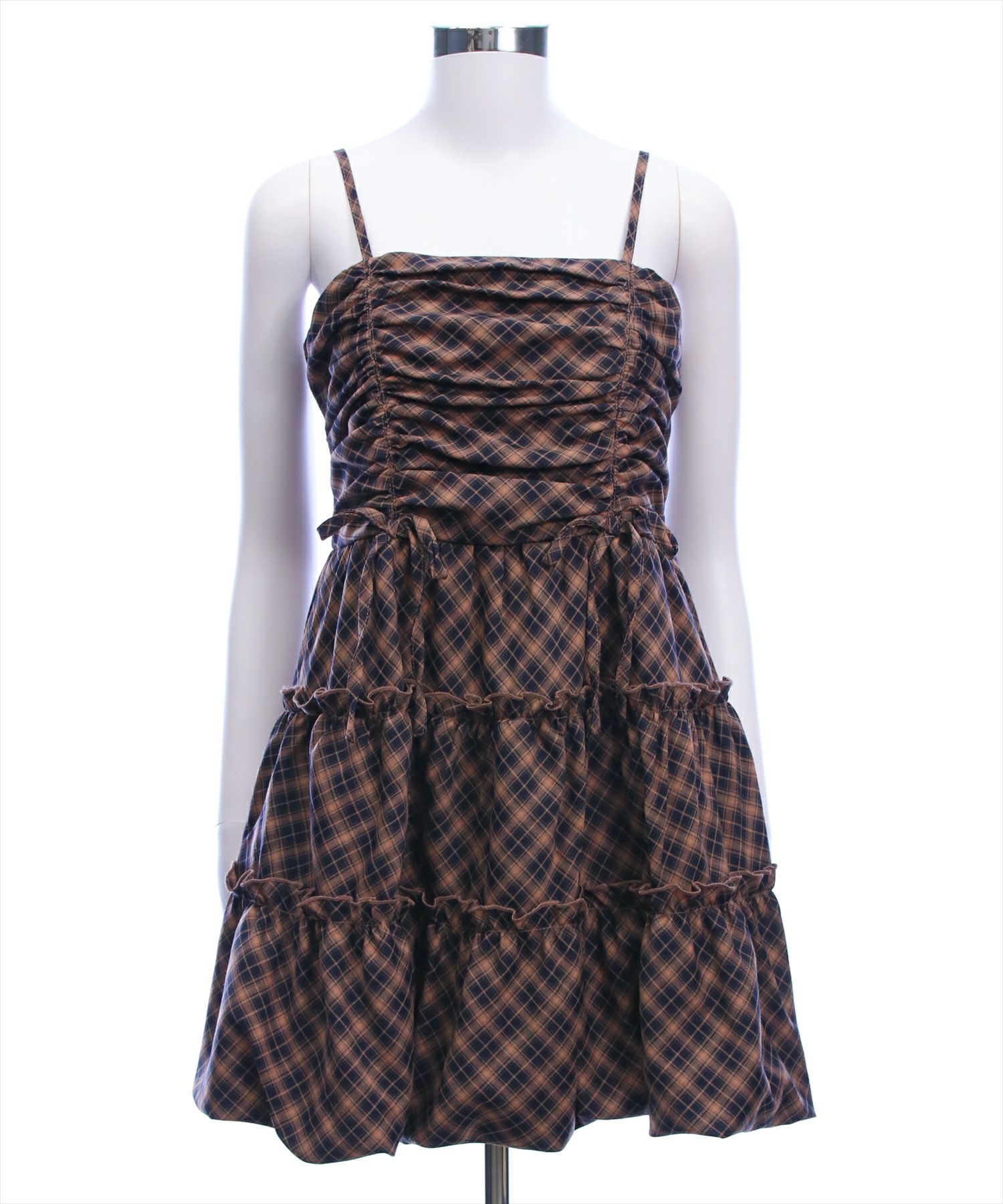 ネイビー×チェック