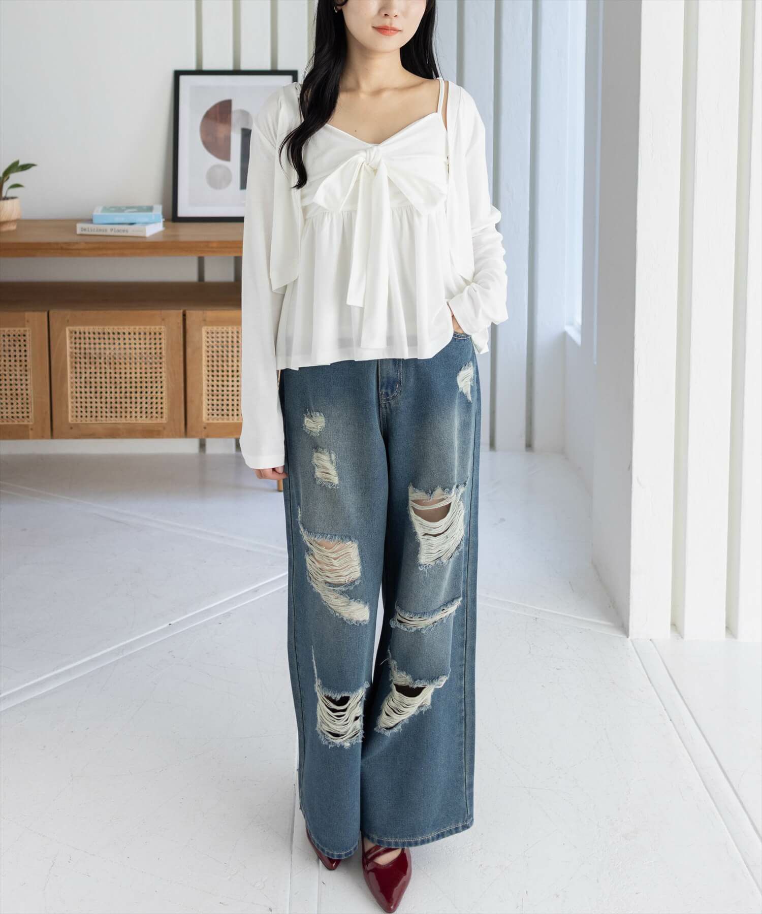 162cm/オフホワイト