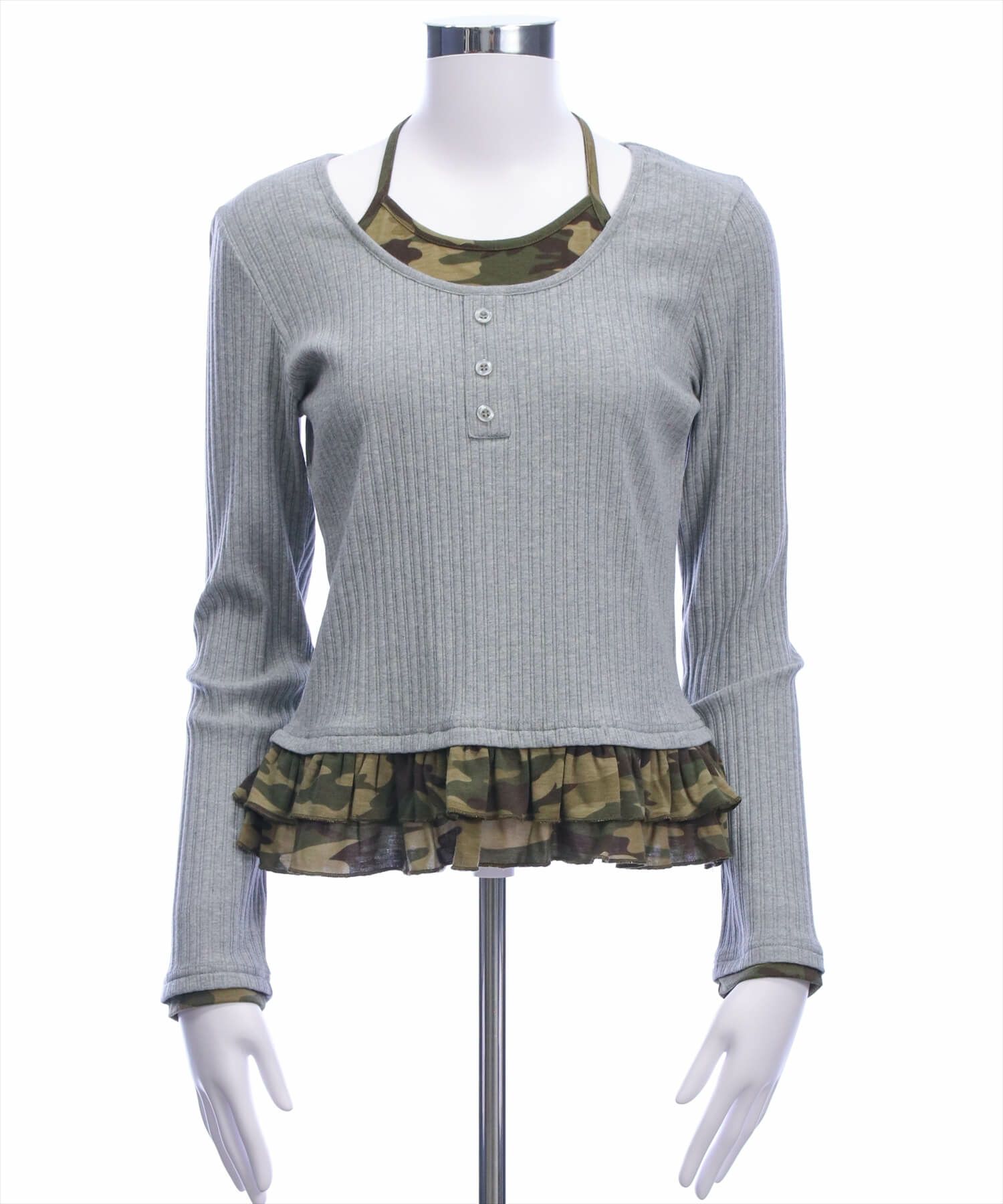 グレー×ミリタリー