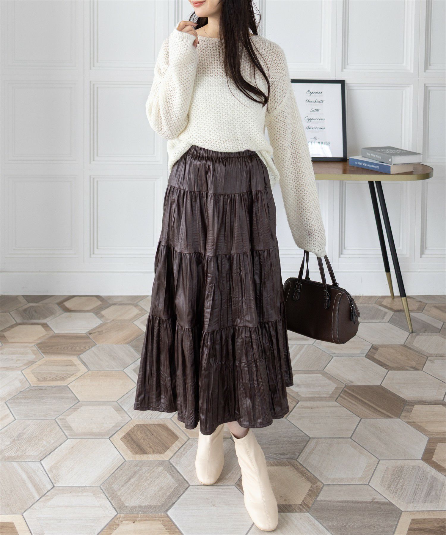 165cm/ダークブラウン