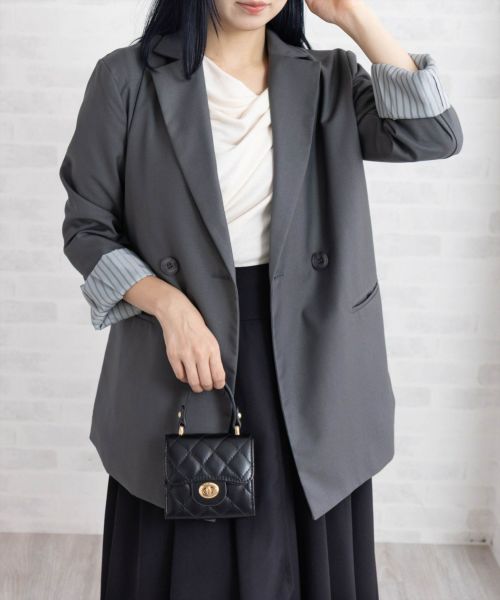 CLEAR BASIC≪WEB先行販売/AW新作≫オーバーサイズジャケット
