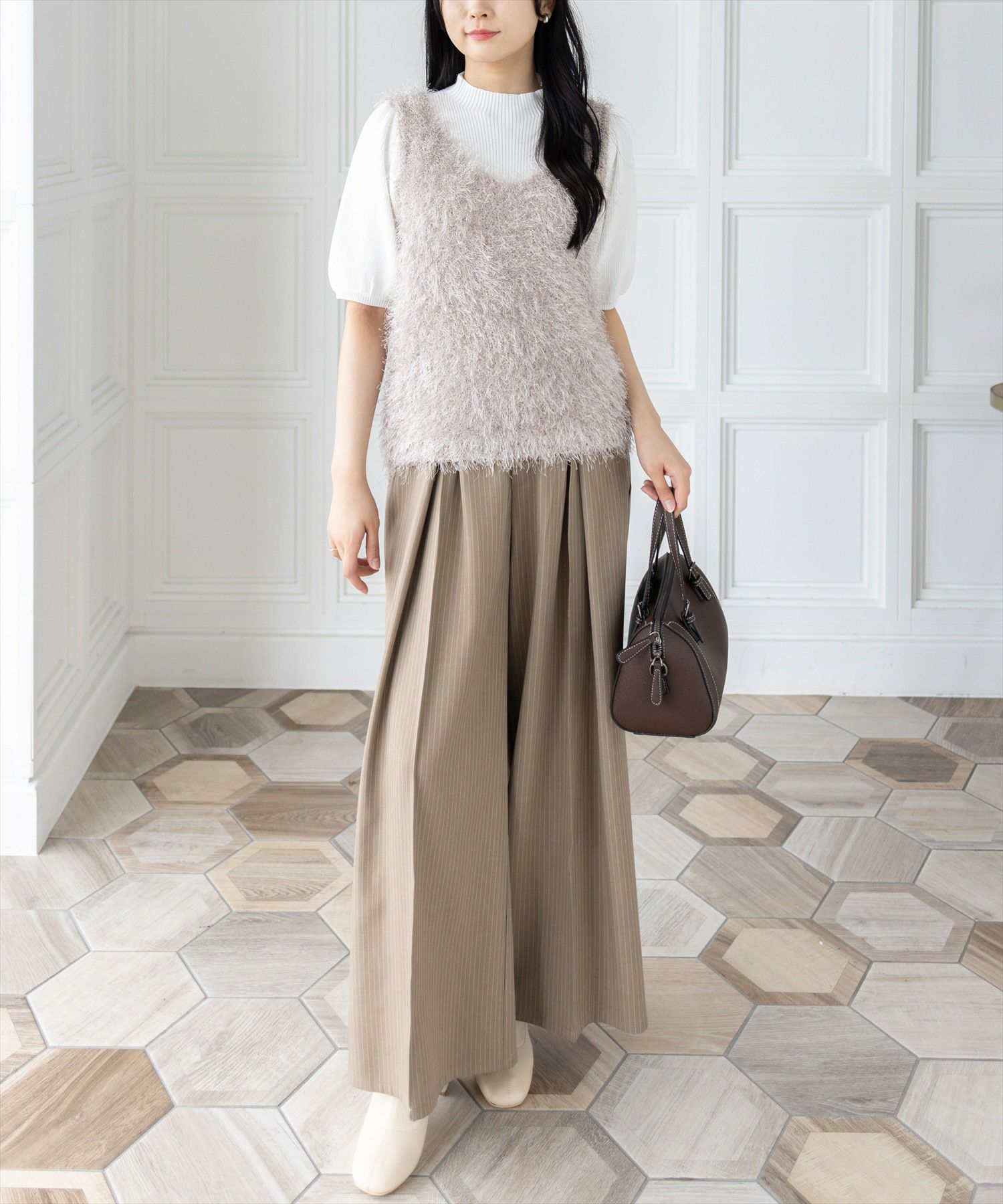 162cm/ベージュ