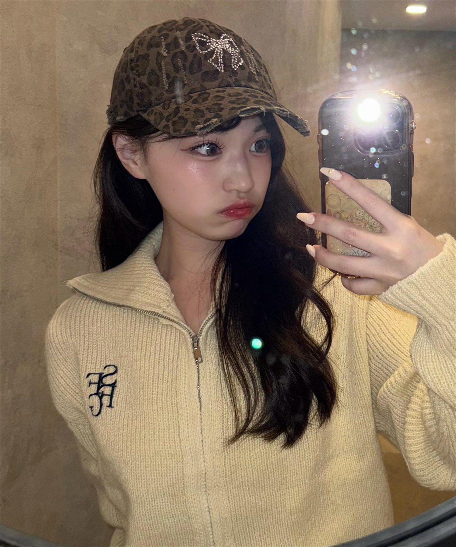 155cm/ブラウン