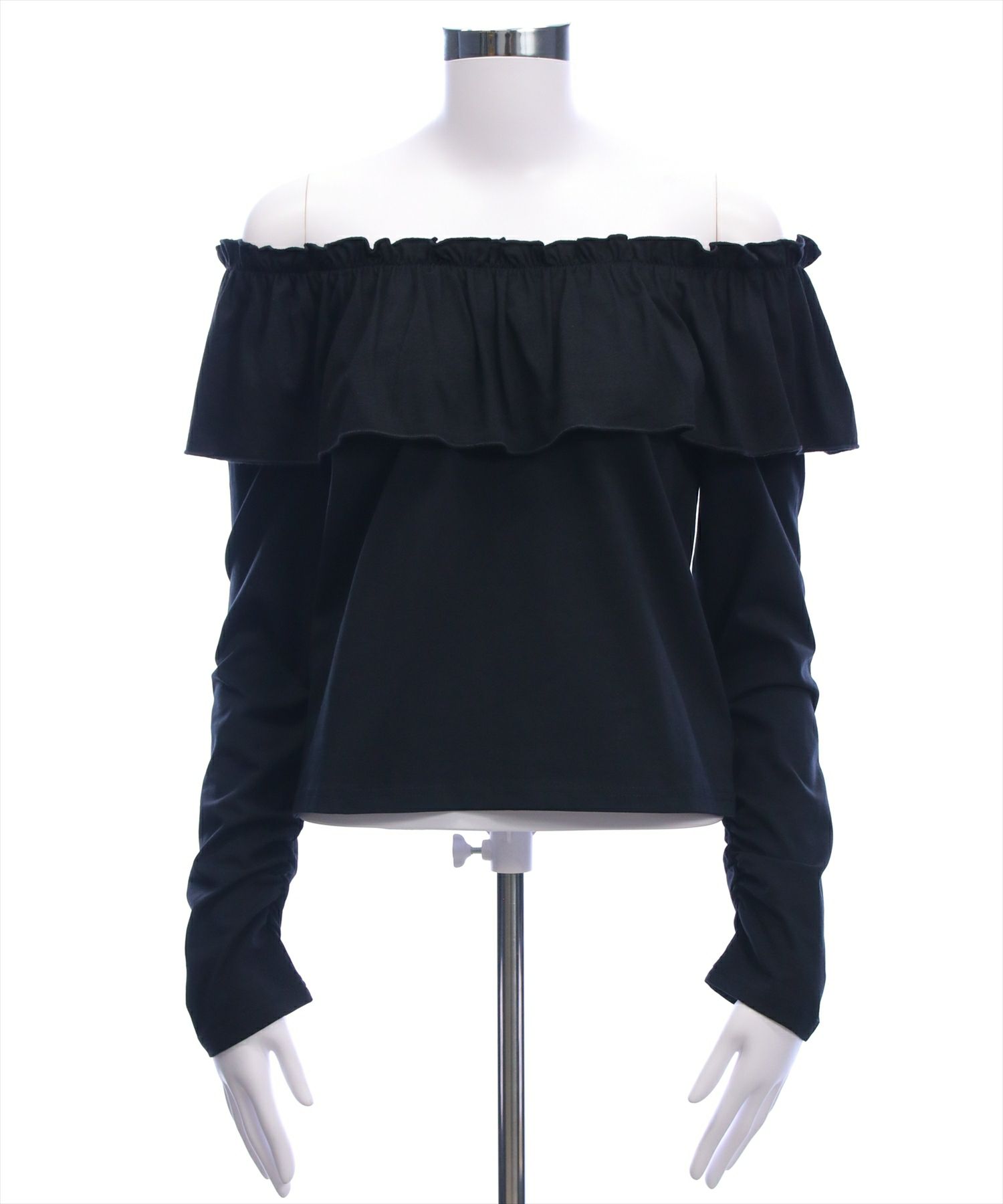 トップス sa CLEAR BASIC≪AW新作≫マルチwayフリル長袖カットソートップス[CL9409