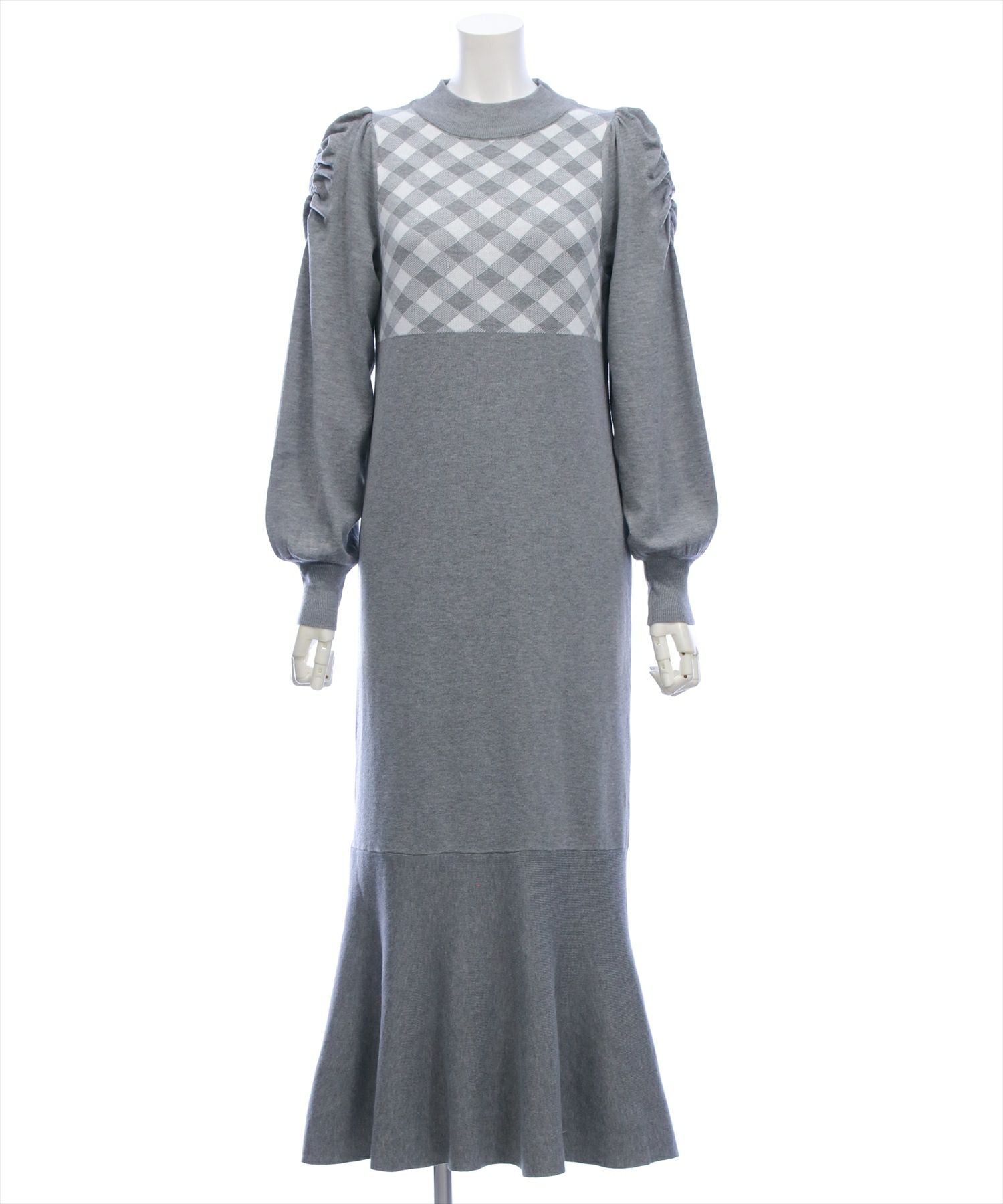 CLEAR BASIC≪WEB先行販売/AW新作≫ブロックチェックジャガード