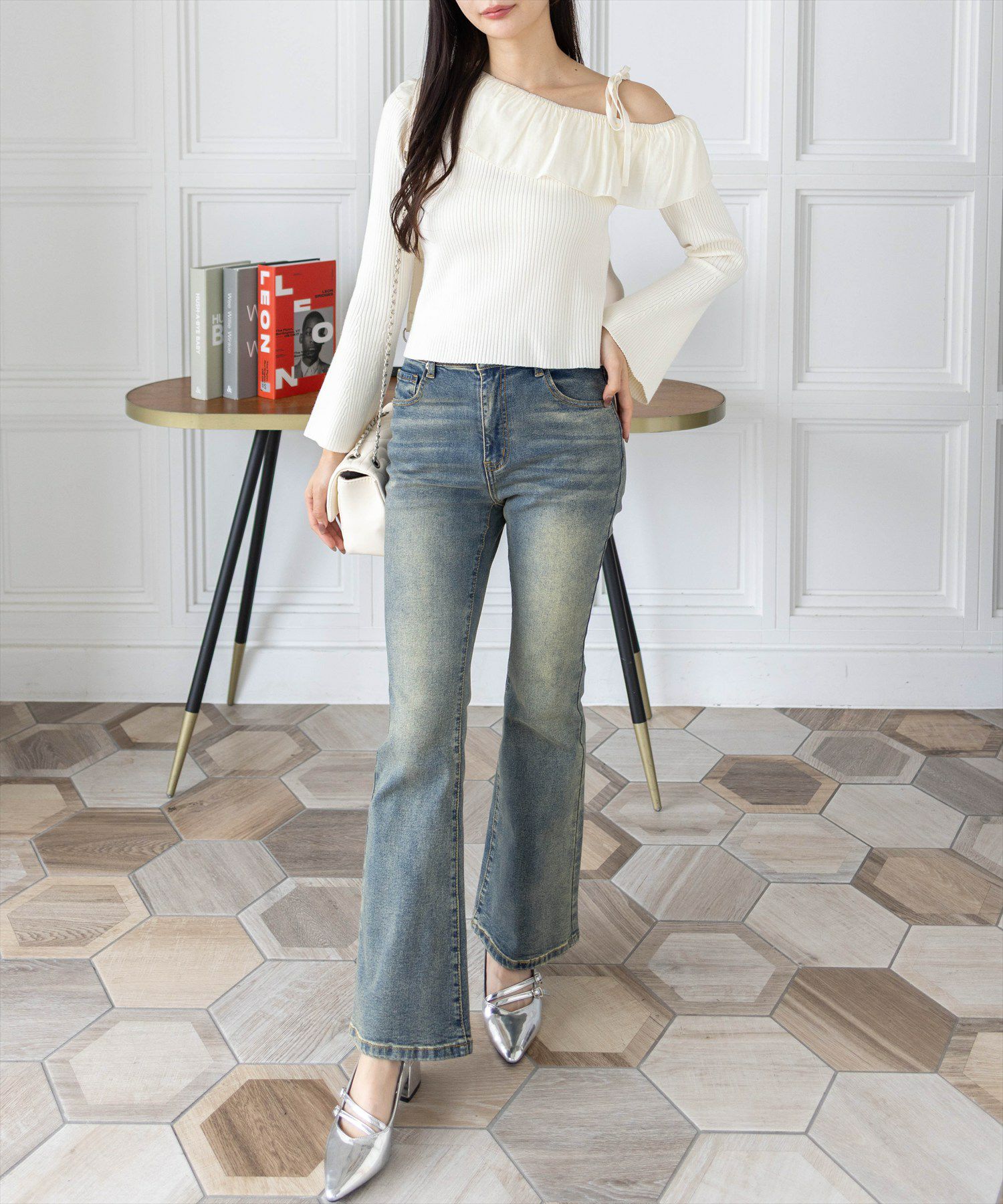 165cm/アイボリー