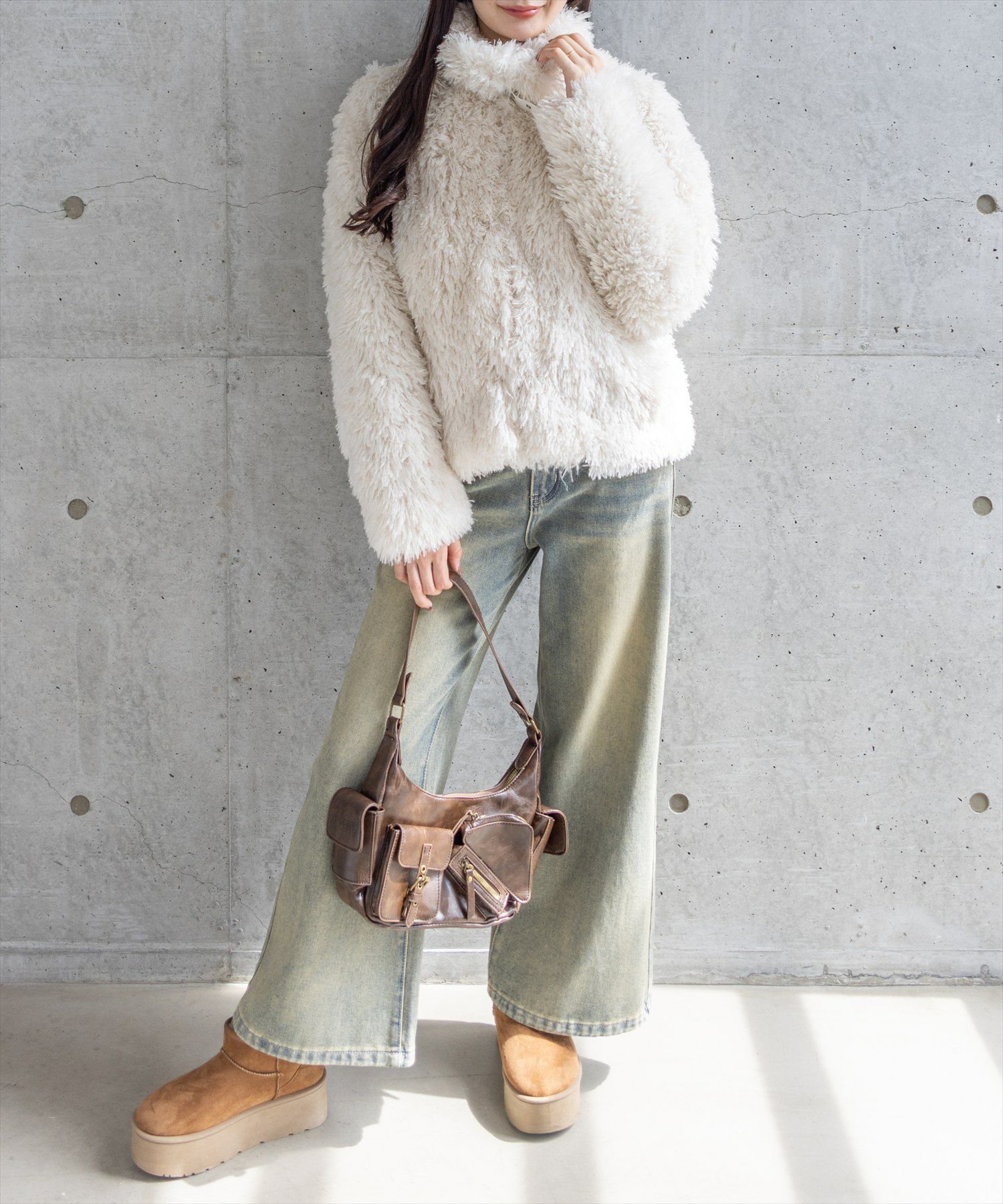 165cm/アイボリー